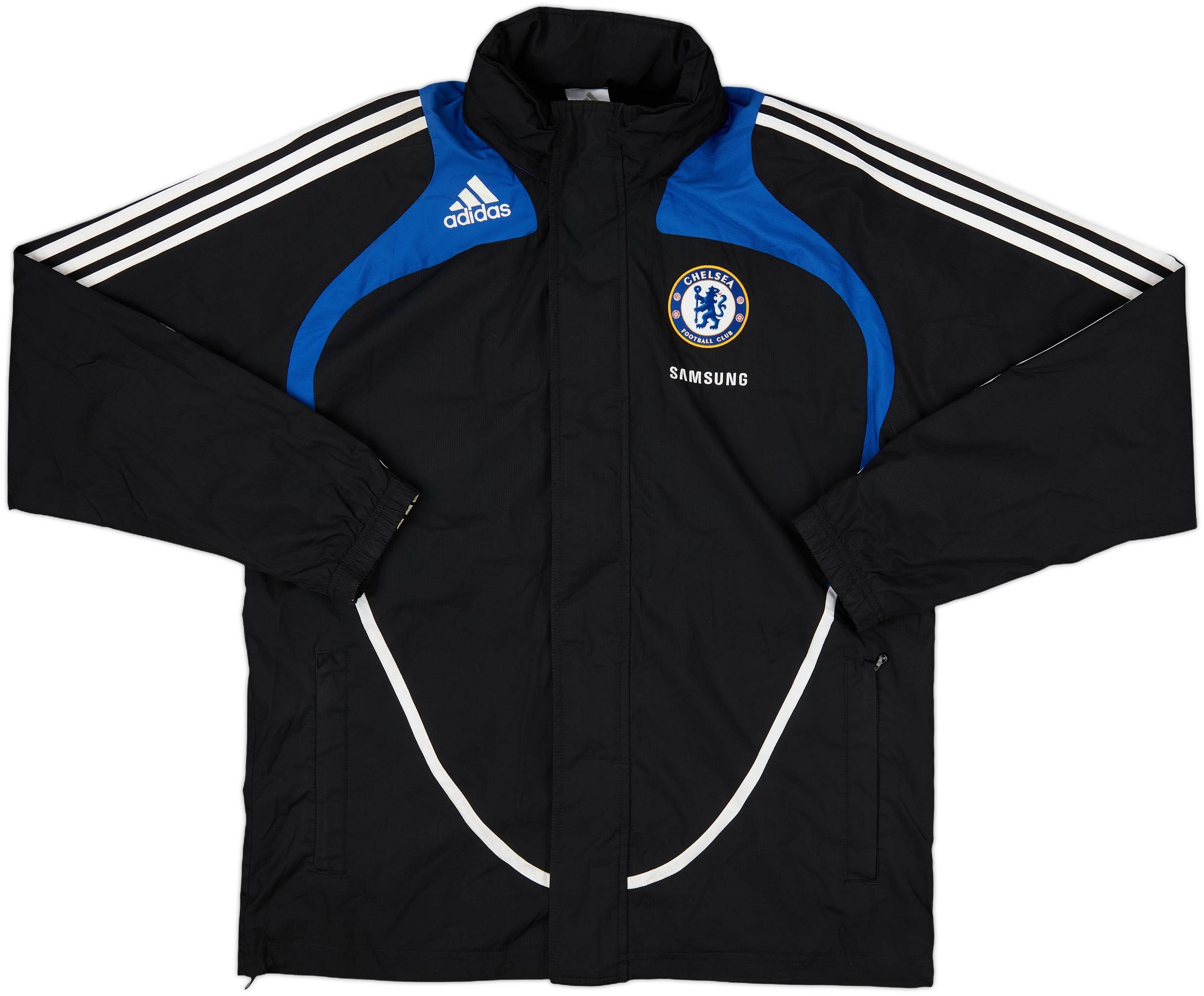 2008-09 Chelsea adidas Hooded Rain Jacket - 10/10 - (M)