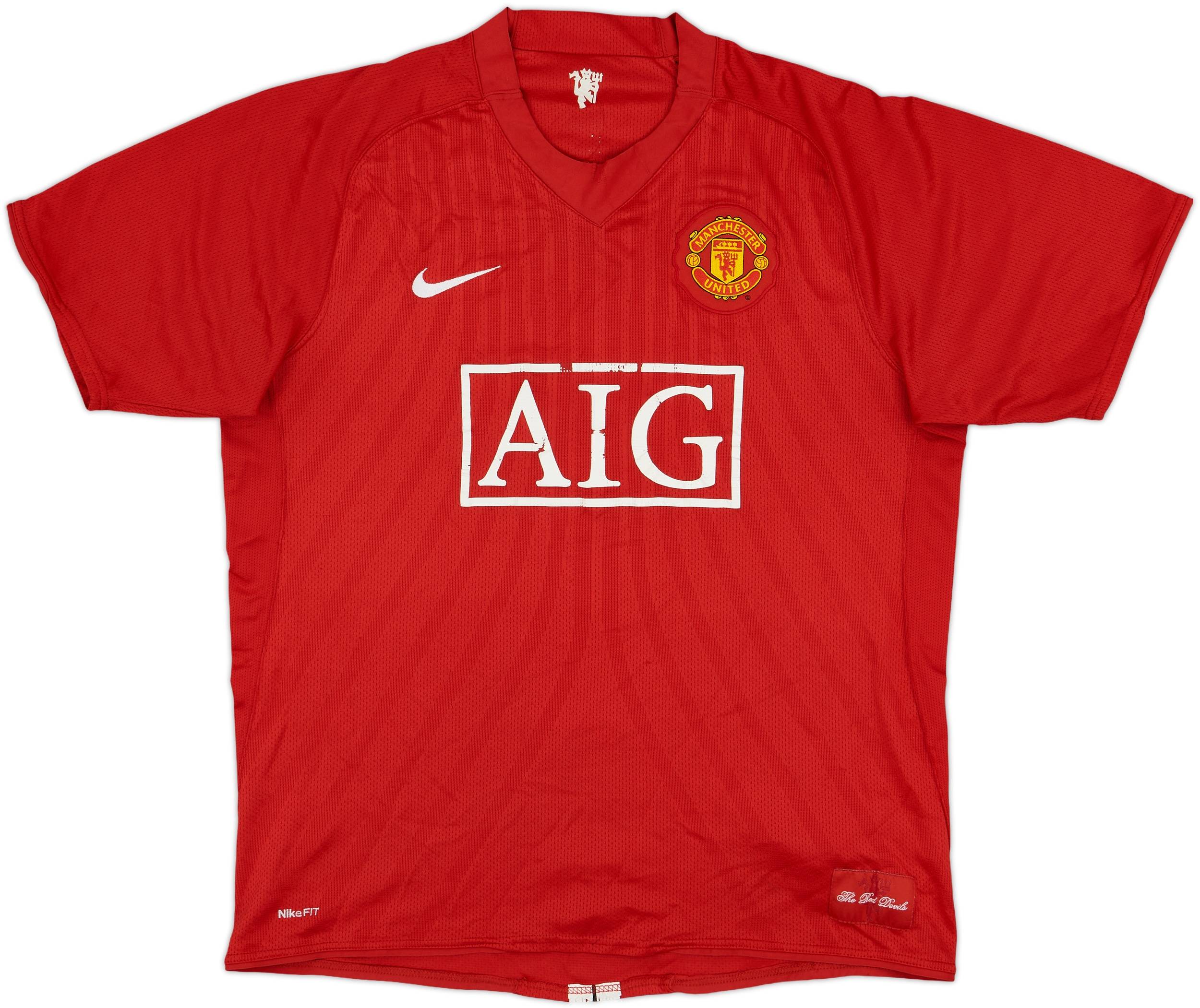 2007-09 Manchester United Home Shirt - 4/10 - (L)