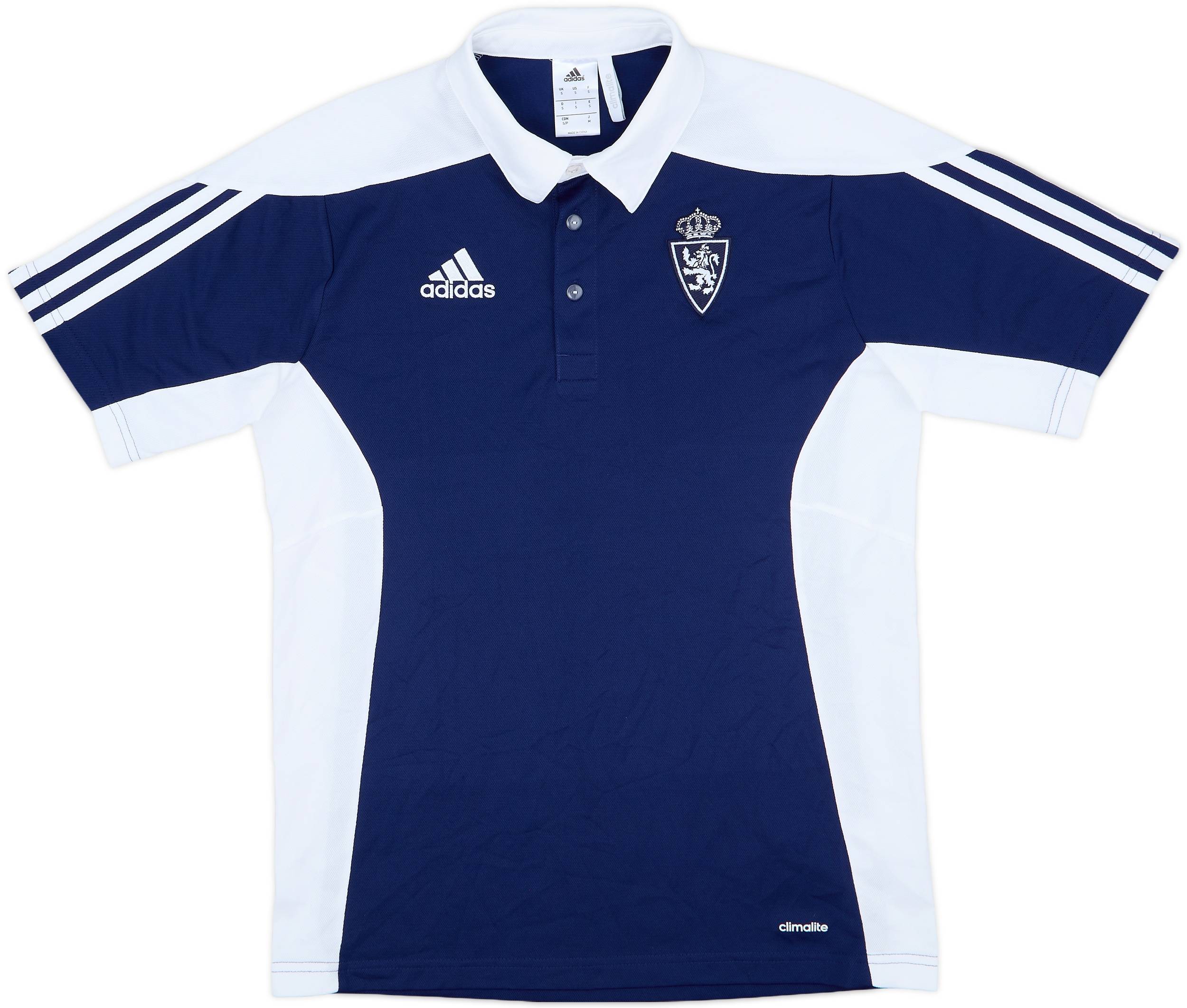 2016-17 Real Zaragoza adidas Polo Shirt - 9/10 - (S)