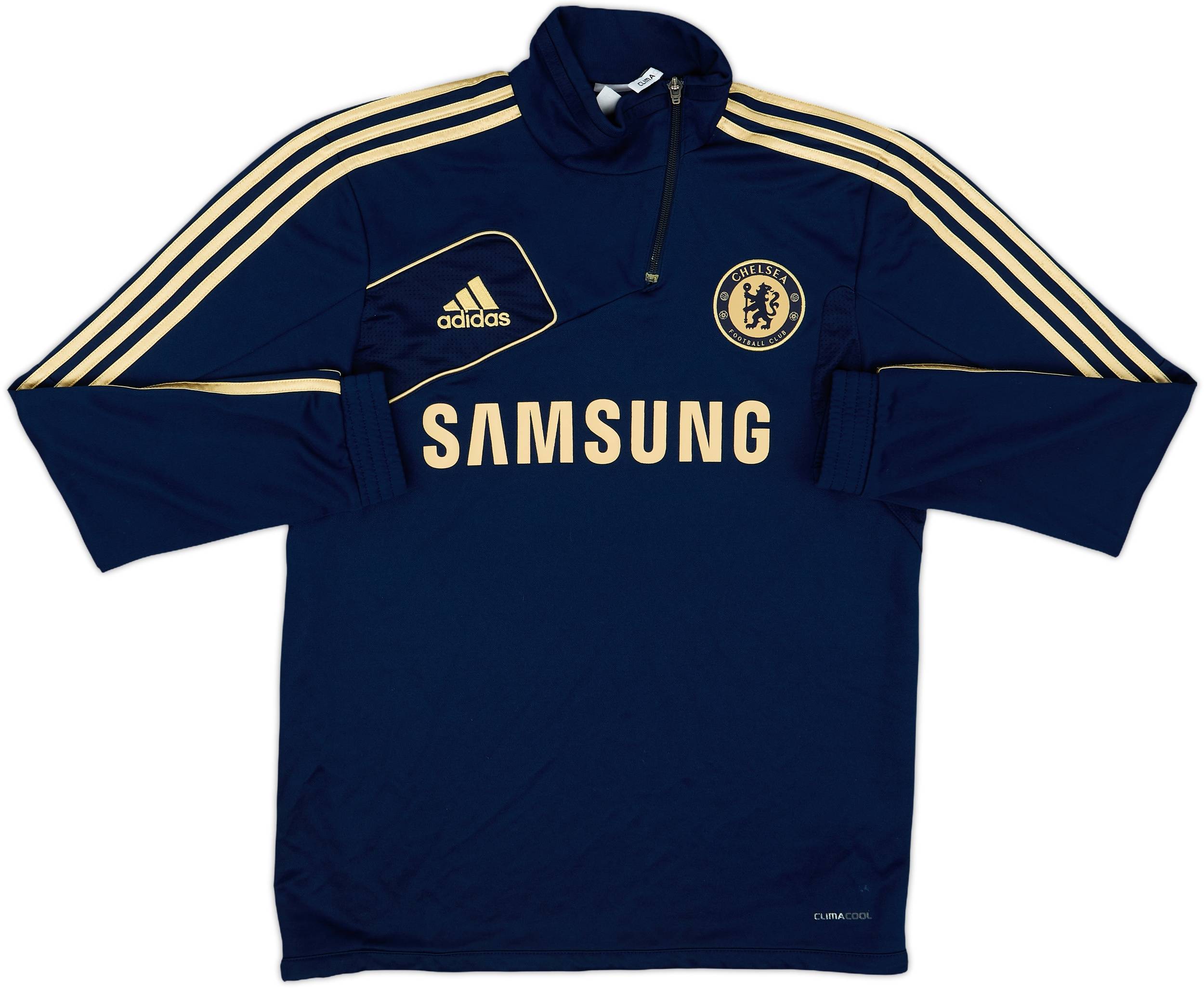 2012-13 Chelsea adidas 1/4 Zip Drill Top - 7/10 - (M/L)