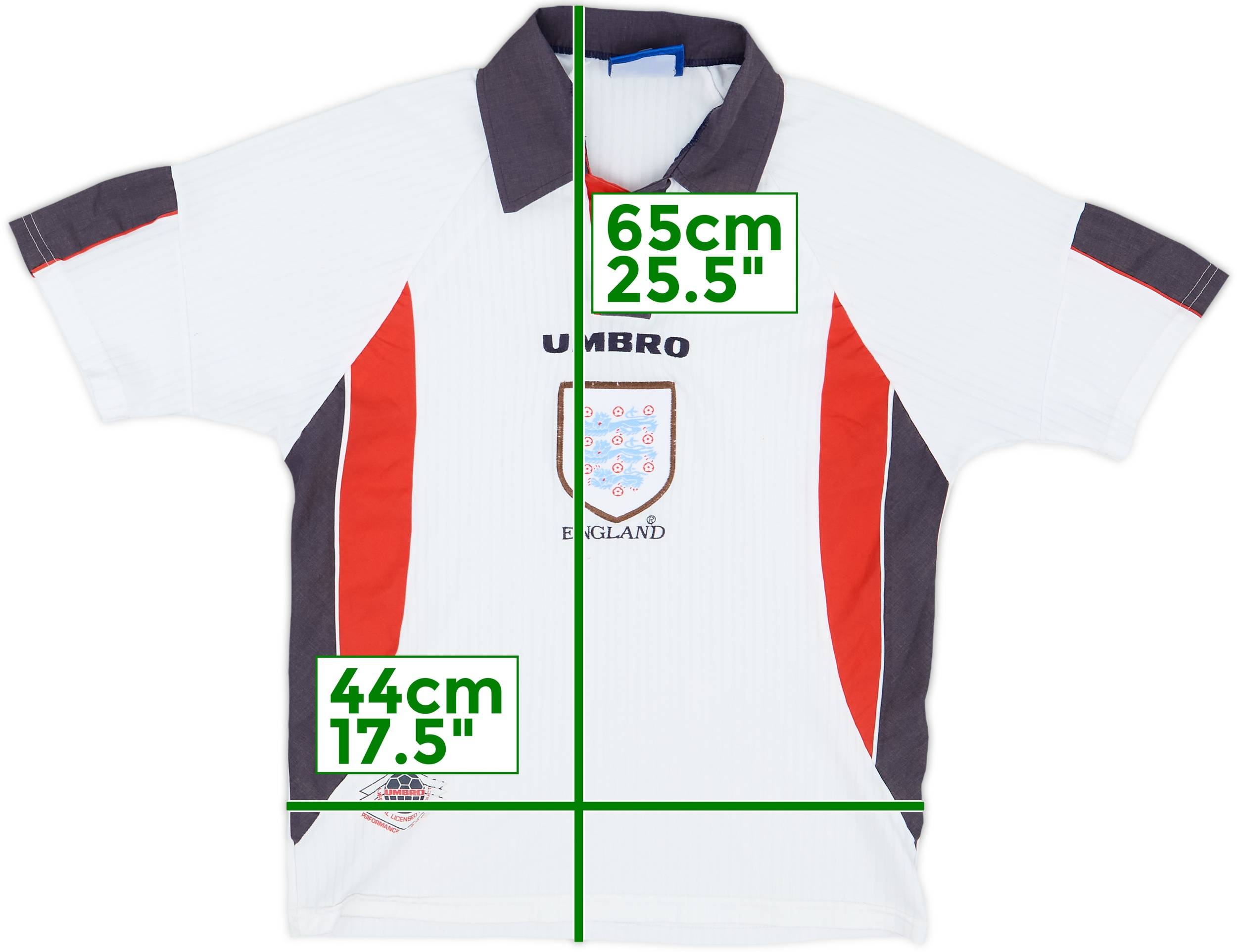1997-99 England Home Shirt - 5/10 - (Y)