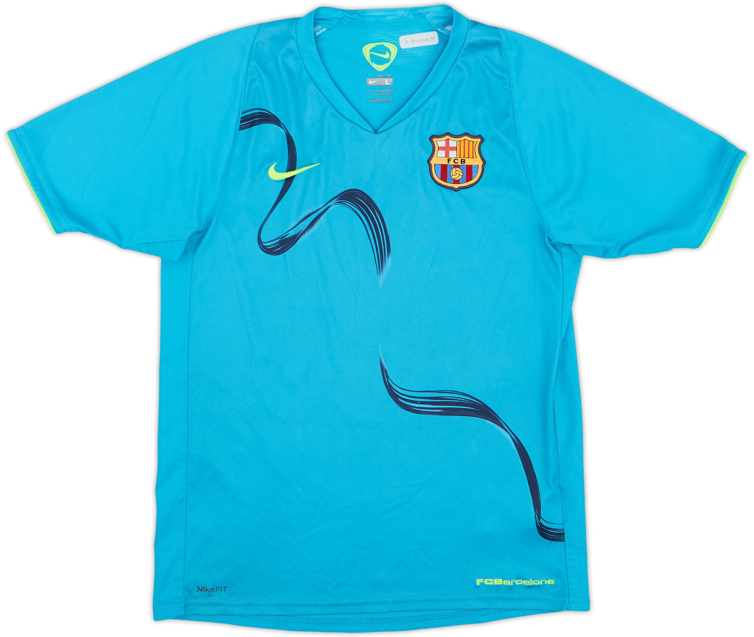 2008-09 Barcelona Nike Training Shirt - 8/10 - (L.Boys)