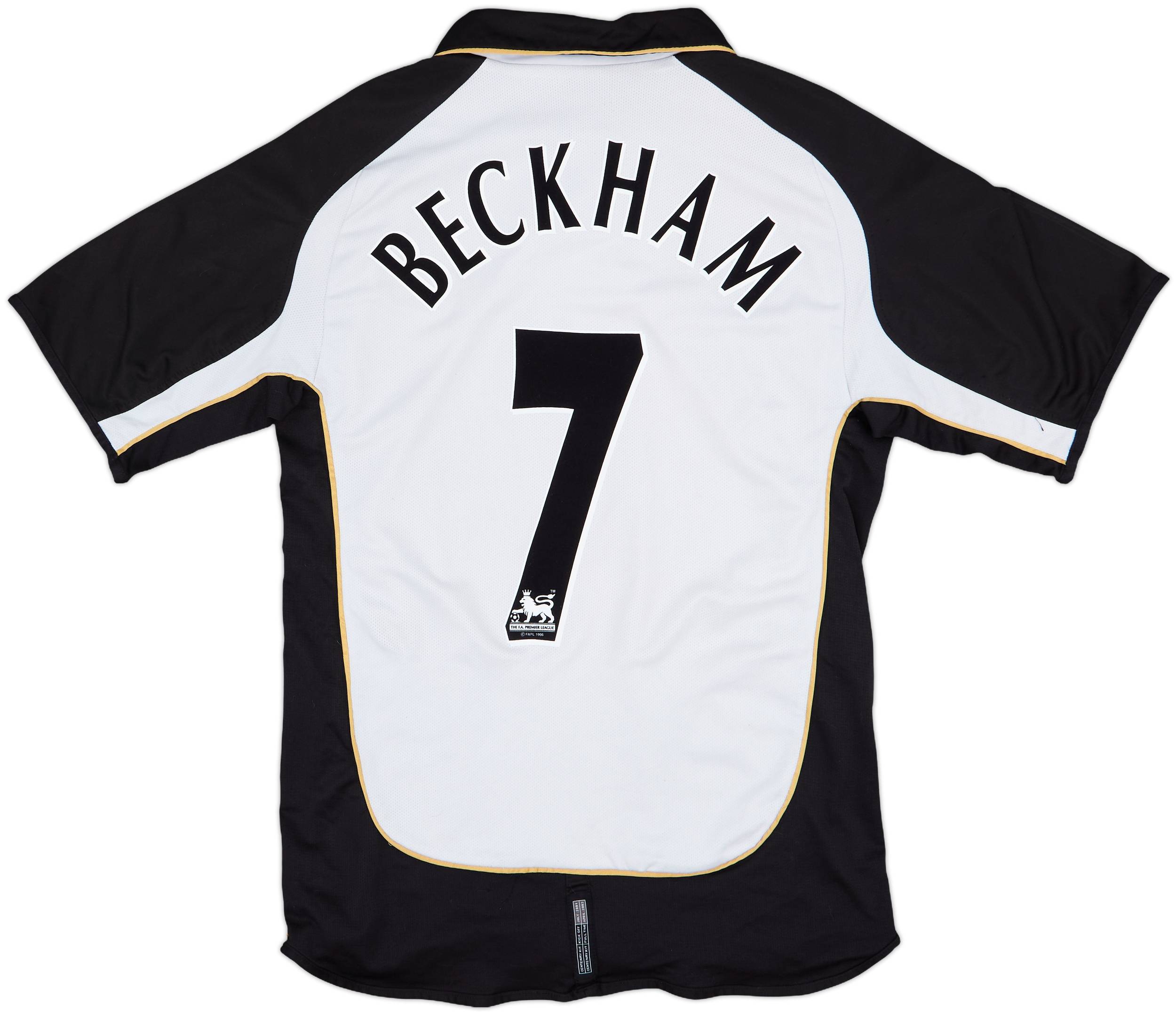2001-02 Manchester United Centenary Away/Third Shirt Beckham #7 - 6/10 - (L)