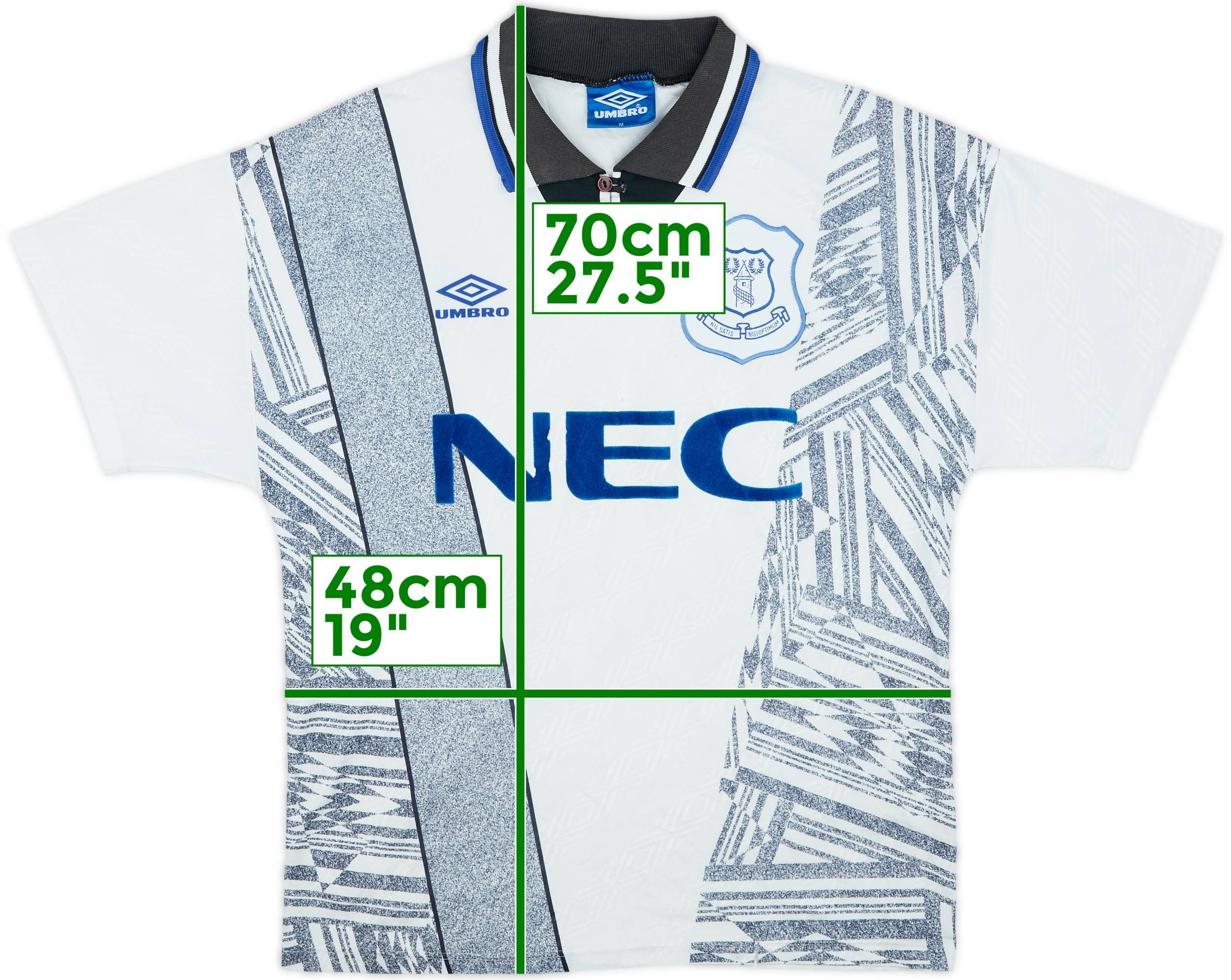Everton 1995 Everton White Away Kit Everton 1995 Away Umbro Shirt
