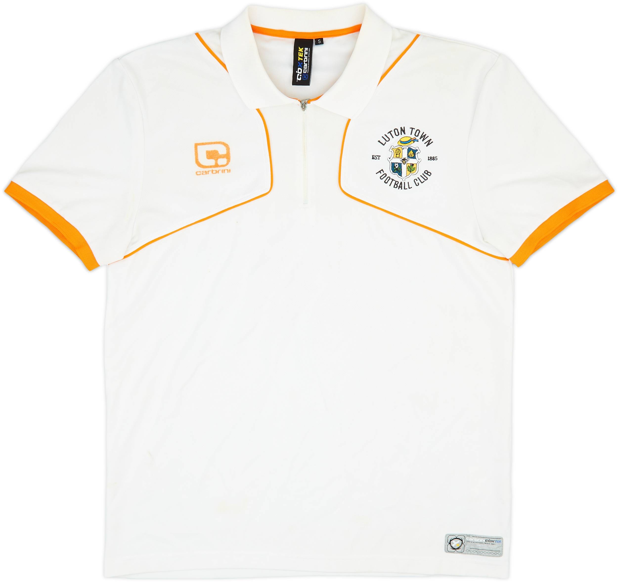 2010-11 Luton Cabrini 1/4 Zip Polo Shirt - 7/10 - (S)