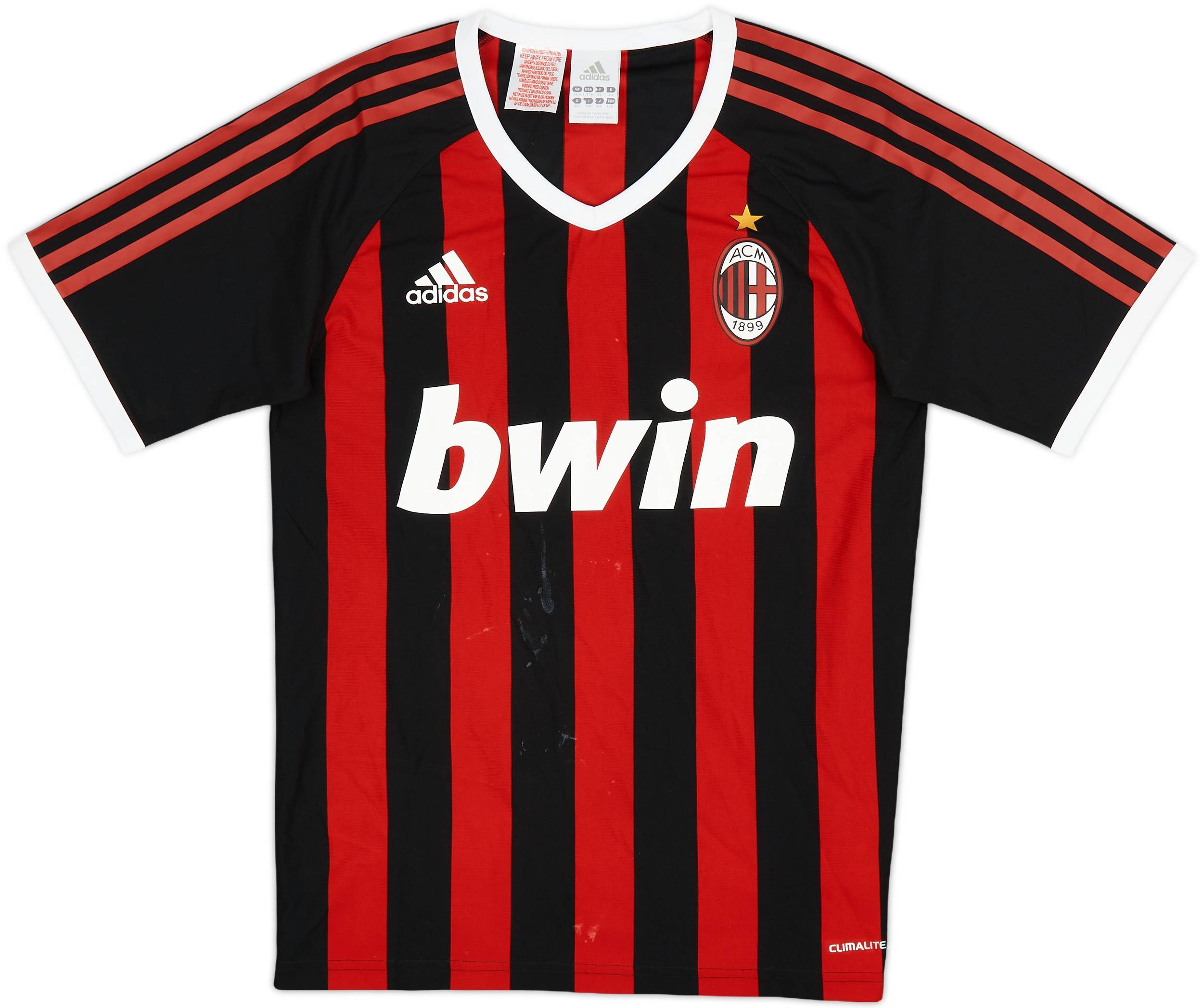 2009-10 AC Milan Home Shirt - 5/10 - (XL.Boys)