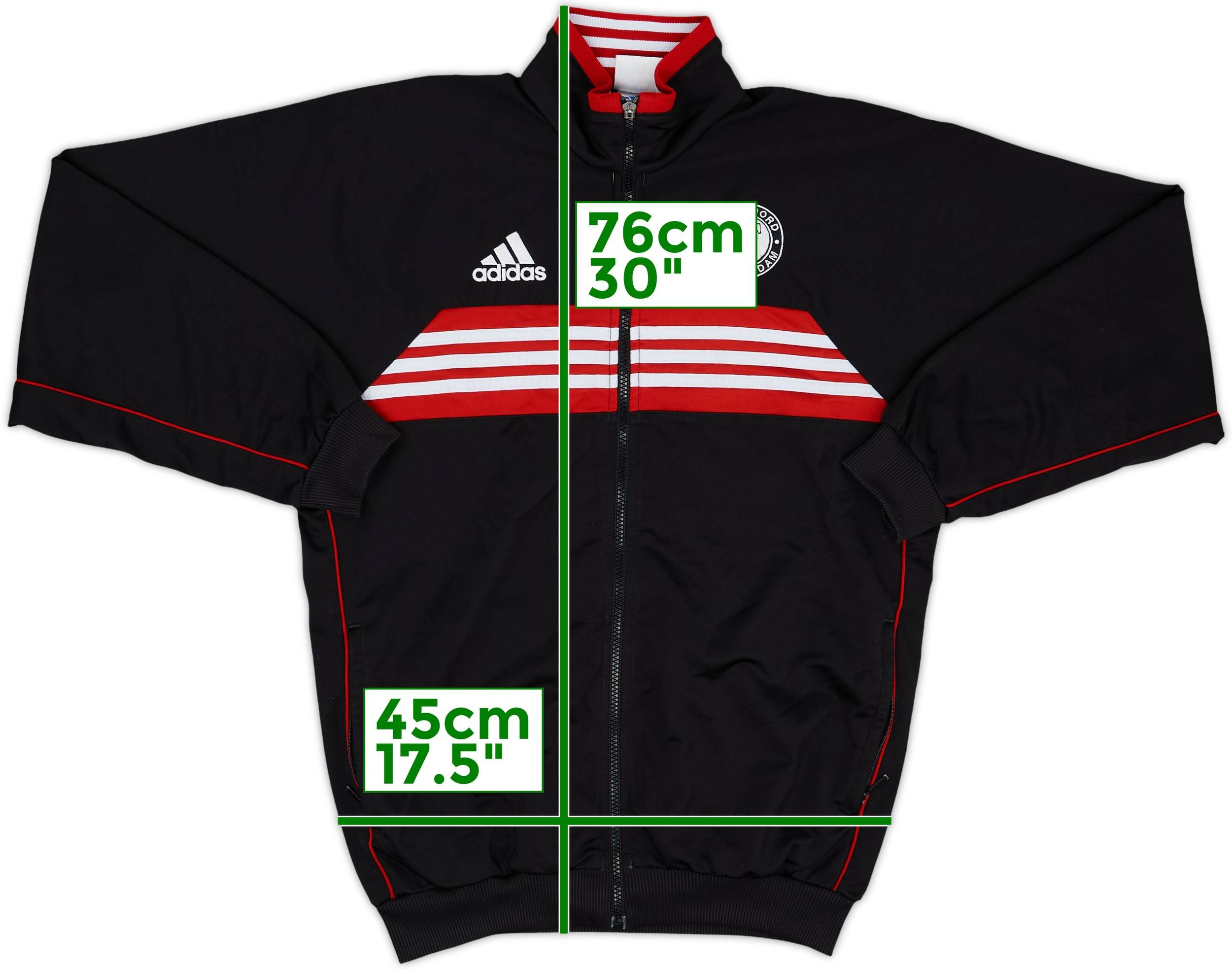 1998-99 Feyenoord adidas Track Jacket - 9/10 - (XL.Boys)