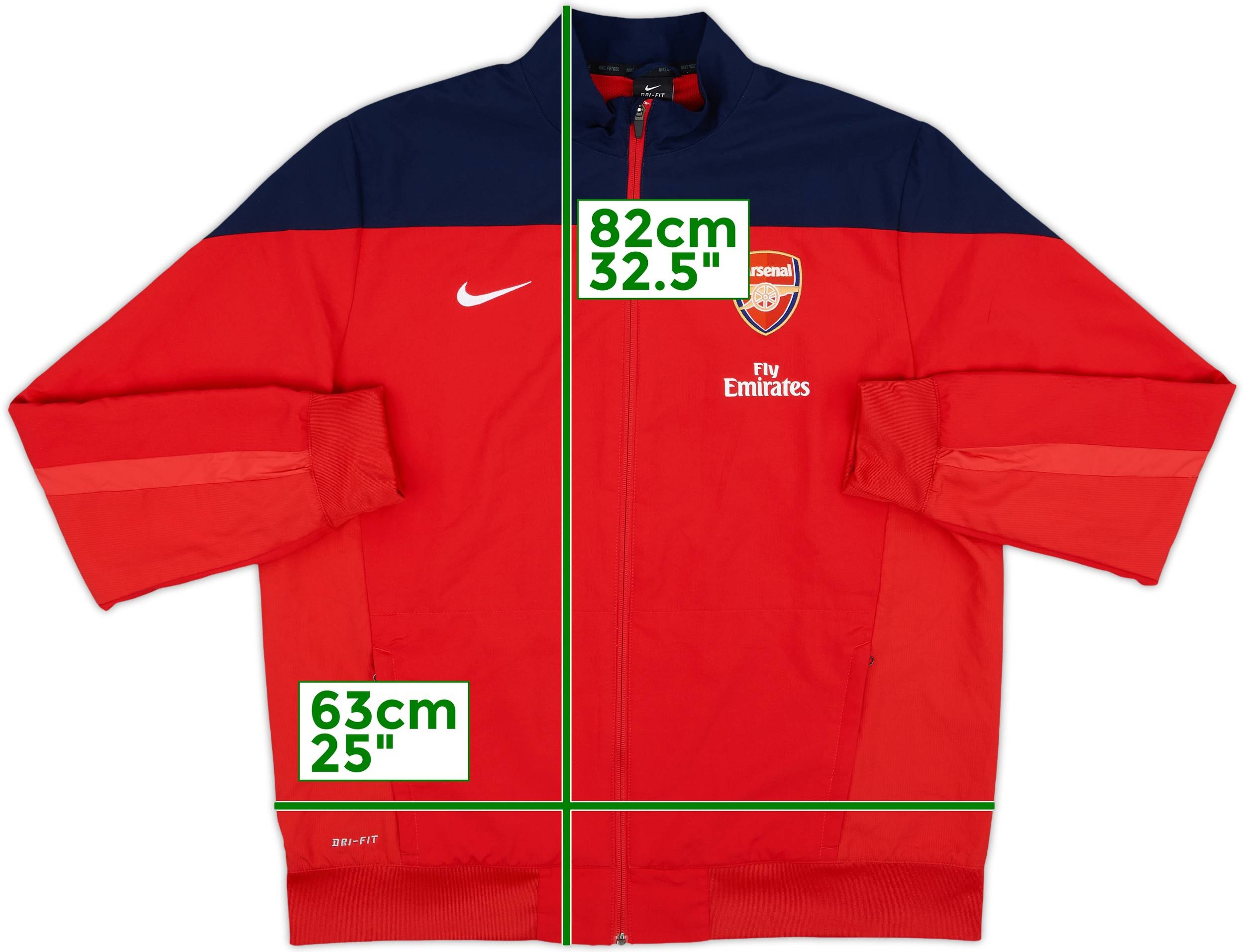 2013-14 Arsenal Nike Track Jacket - 10/10 - (XL)