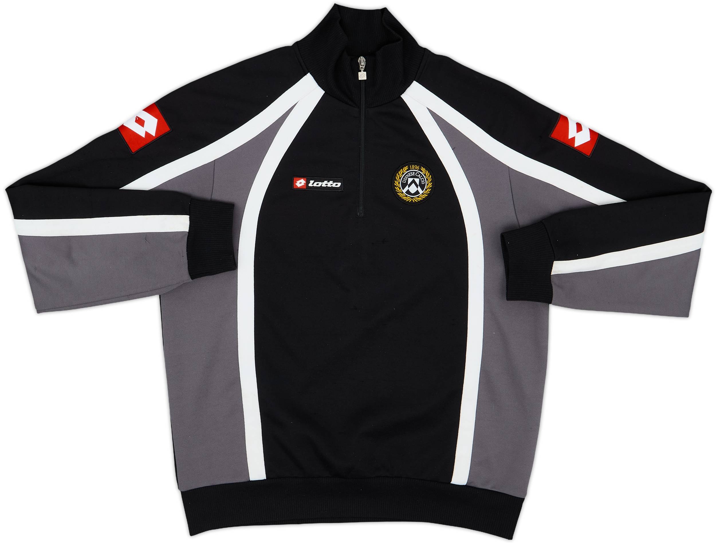 2008-09 Udinese Lotto 1/4 Zip Drill Top - 6/10 - (XL.Boys)