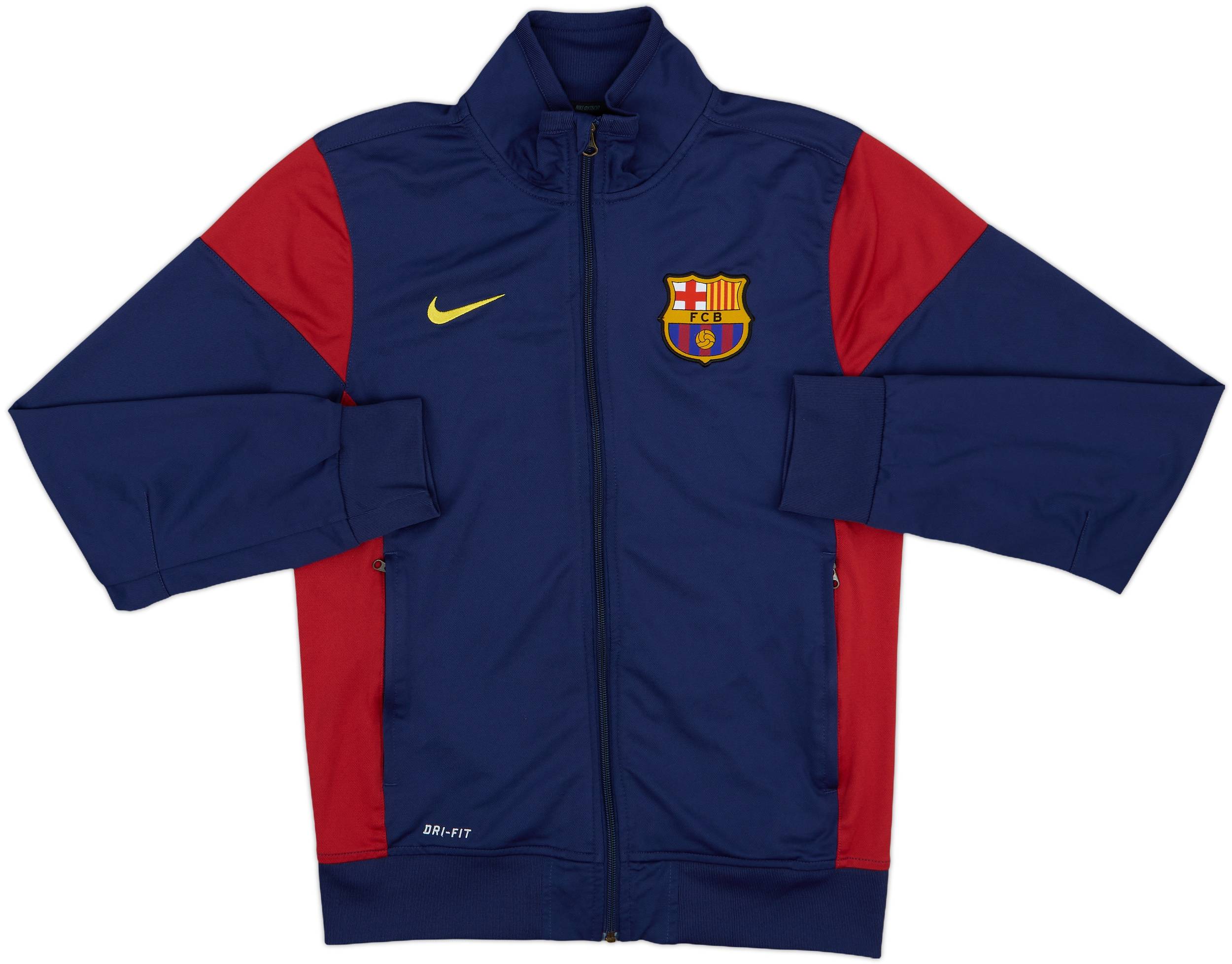 BARCELONA 2013 2014 FOOTBALL SOCCER SQUAD TRACK TOP JACKET