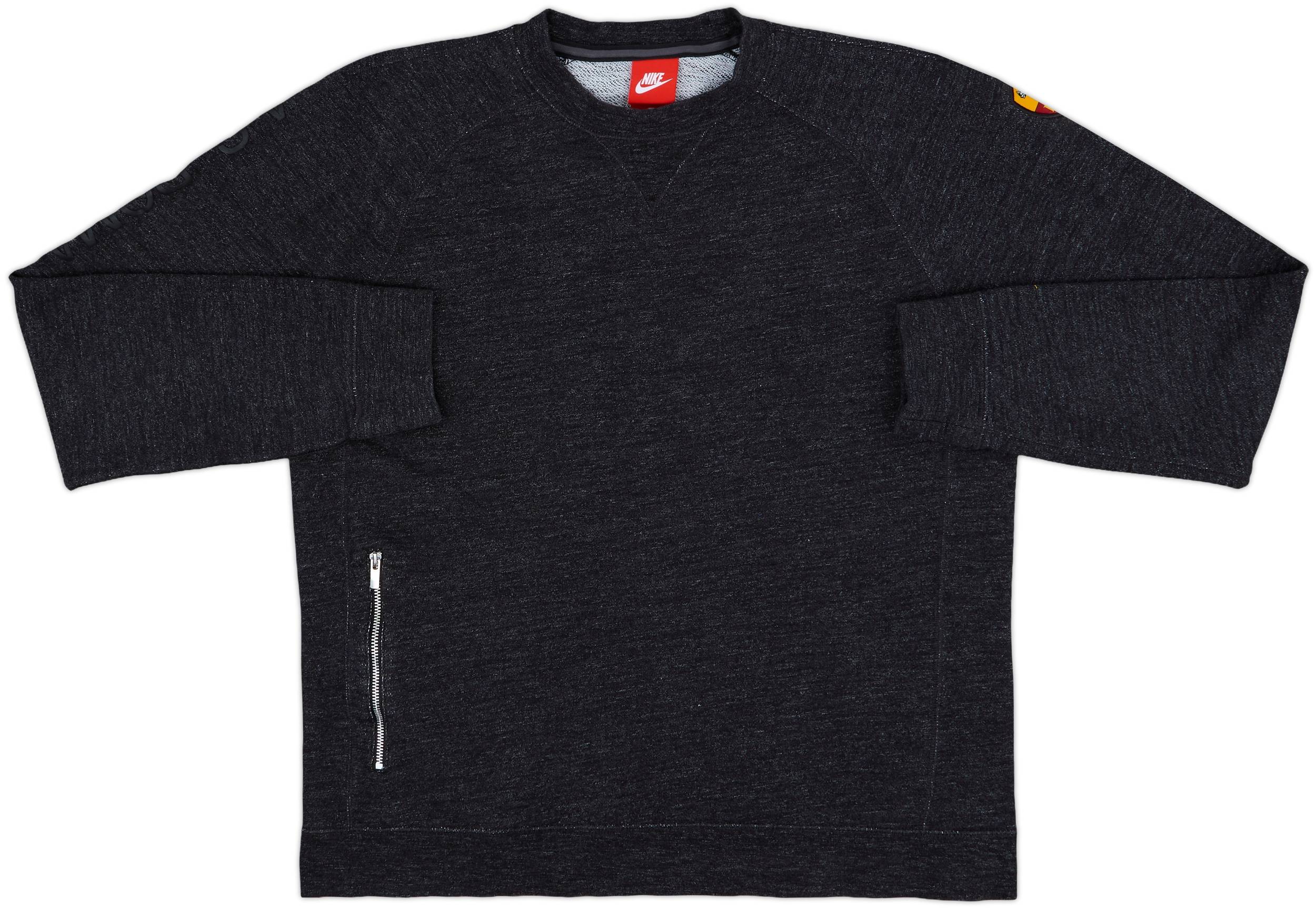 2017-18 Roma Nike Sweat Top - 9/10 - (M)