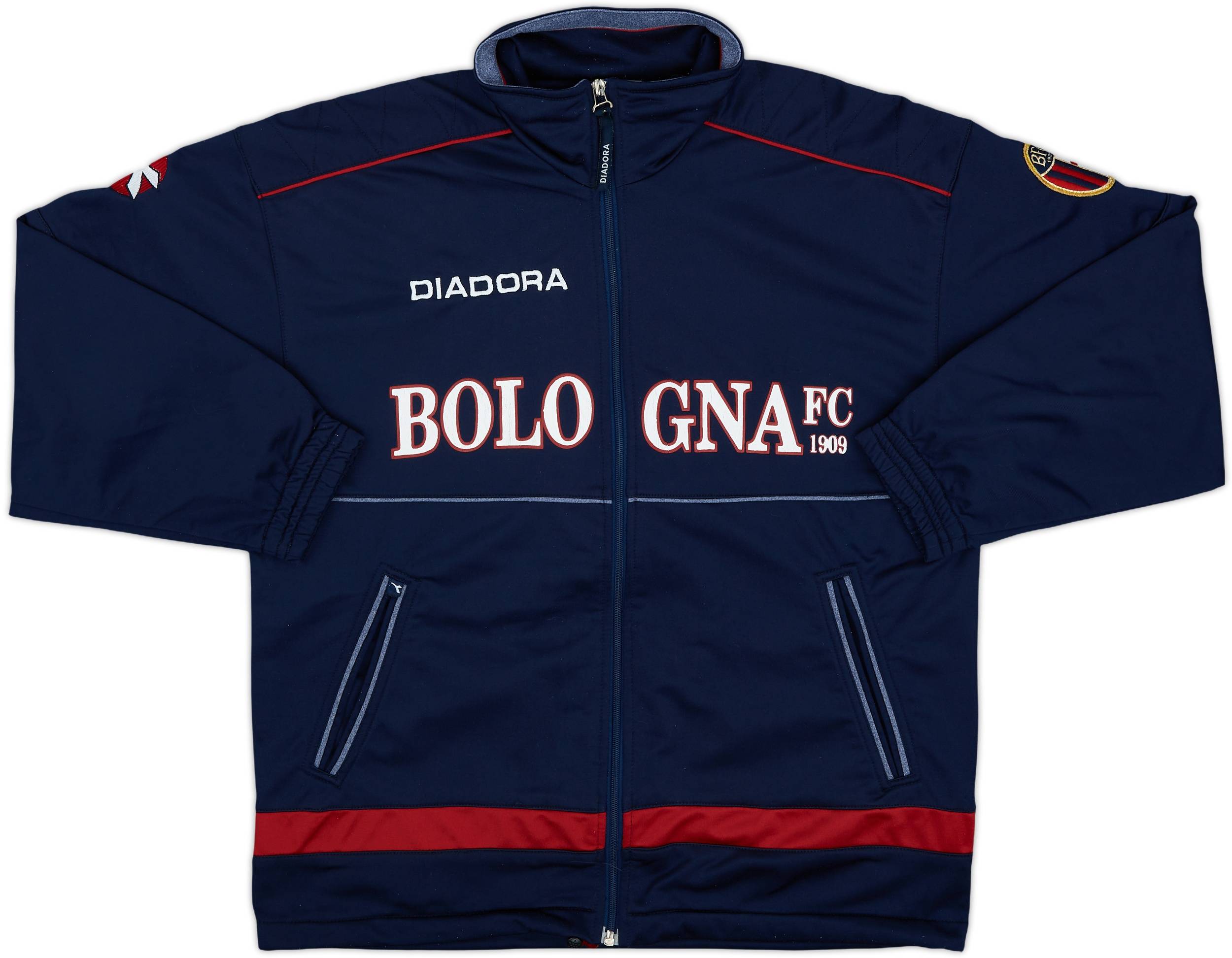 1997-98 Bologna Diadora Track Jacket - 8/10 - (XL.Boys)