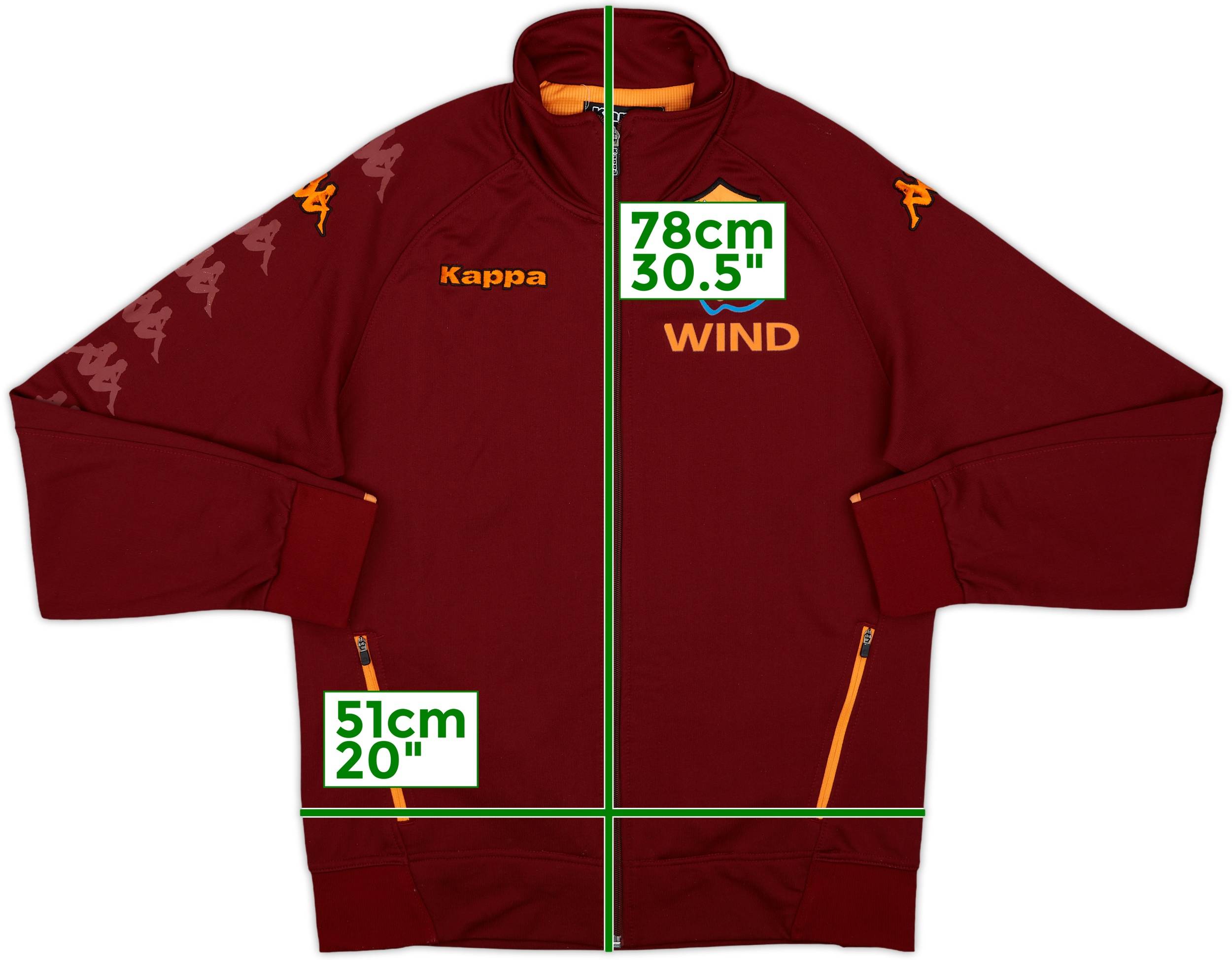 2008-09 Roma Kappa Track Jacket - 7/10 - (L)