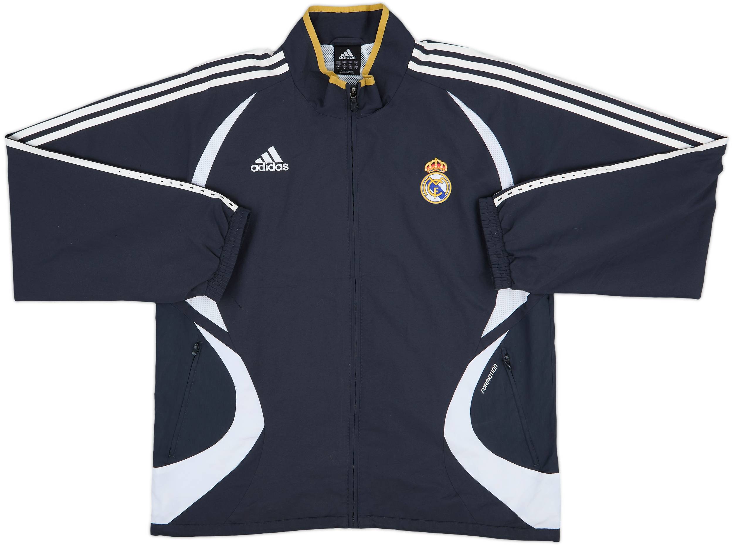 ウェア 2006-07 adidas Real Madrid track jacket 2006-07 Real Madrid adidas Track Jacket - 5/10 - (L/XL)