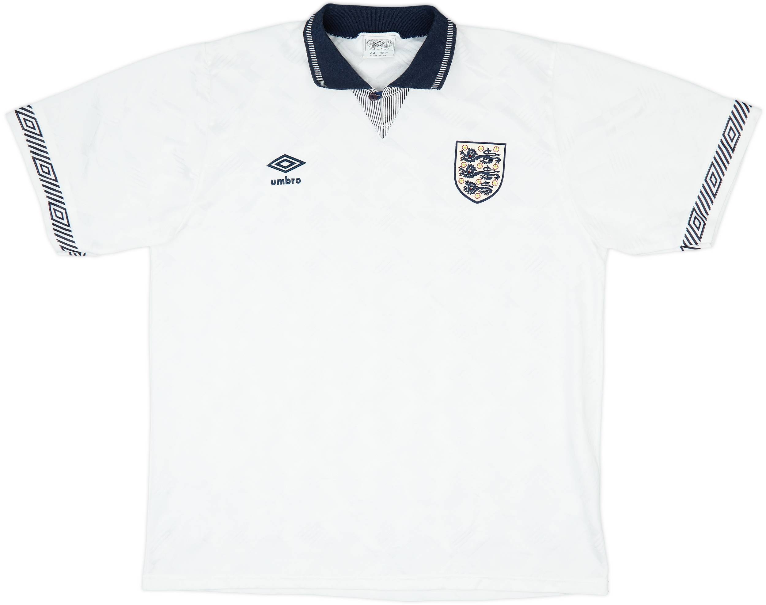 1990-92 England Home Shirt - 8/10 - (XL)