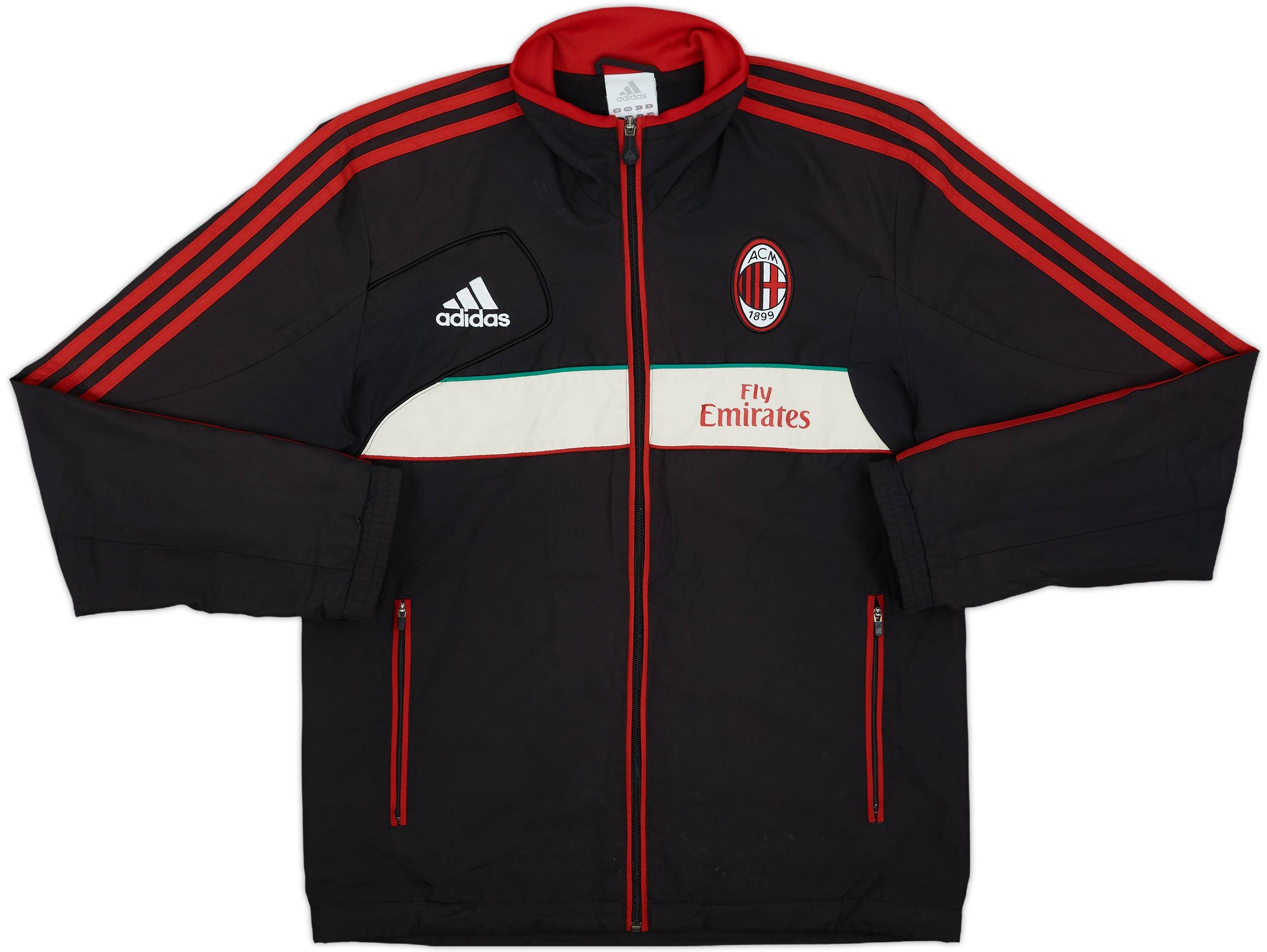 2007-09 AC Milan adidas Track Jacket - 6/10 - (XL.Boys)