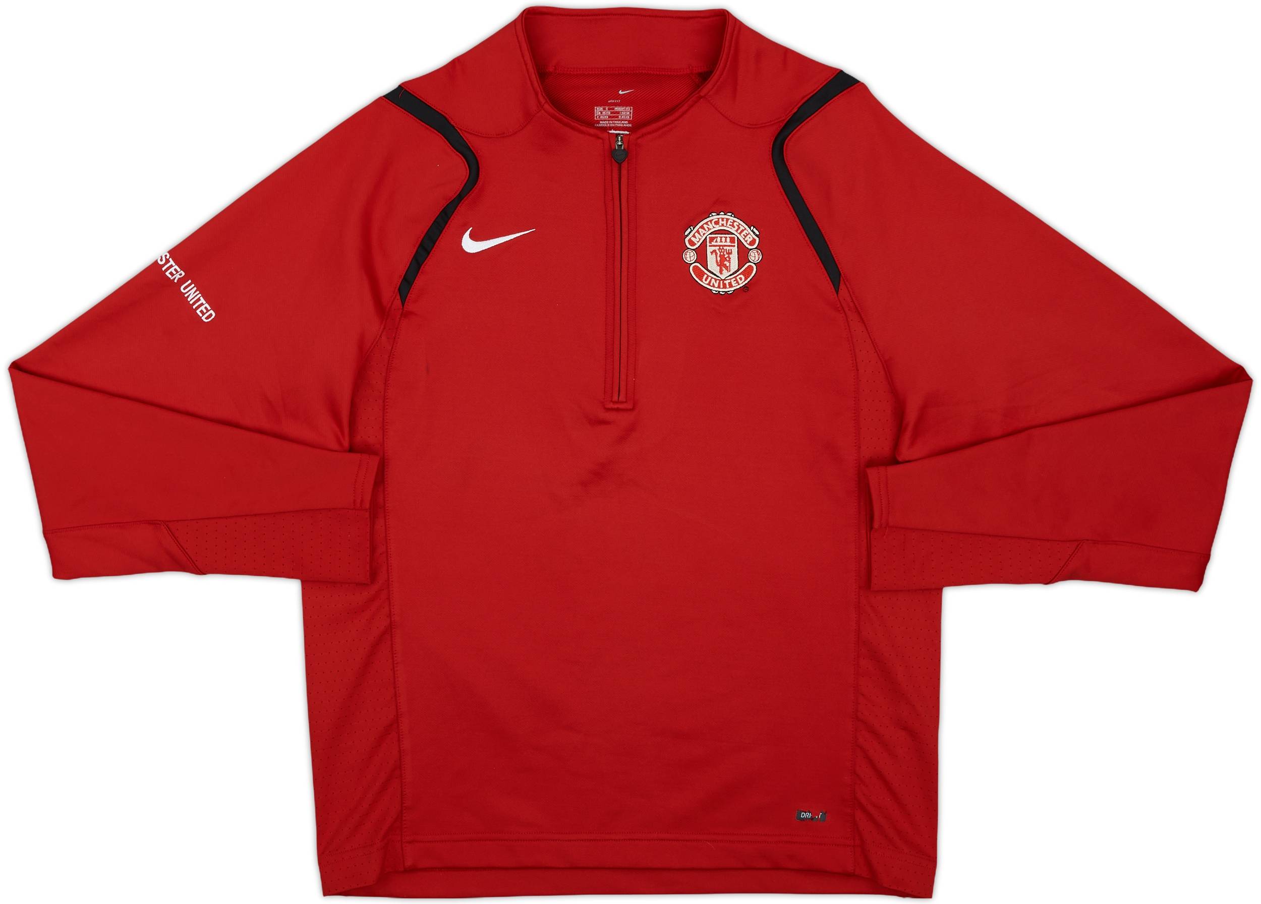 2005-06 Manchester United Nike 1/4 Zip Drill Top - 7/10 - (S)
