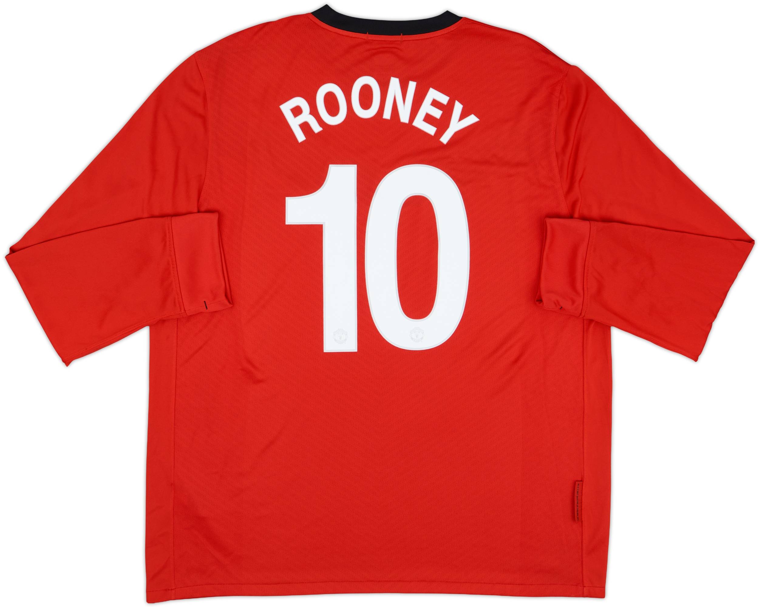 2009-10 Manchester United Home L/S Shirt Rooney #10 (XXL)