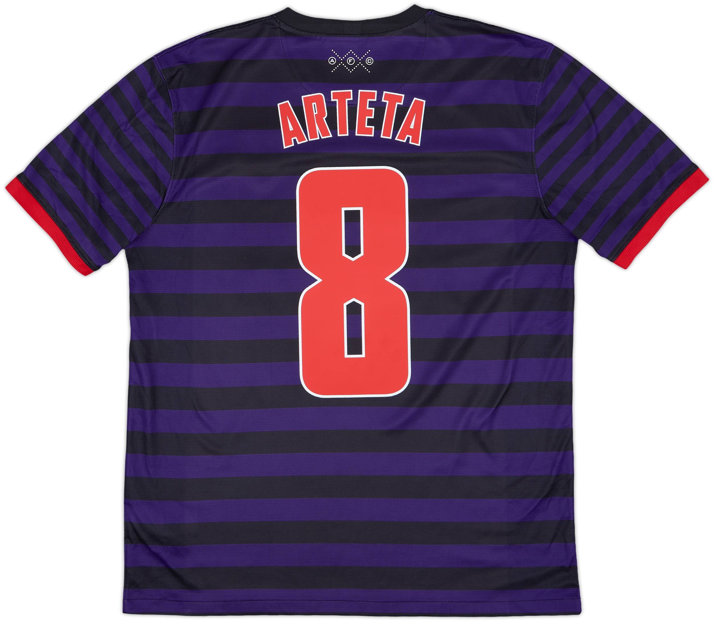 2012-13 Arsenal Away Shirt Arteta #8 - 8/10 - (L)