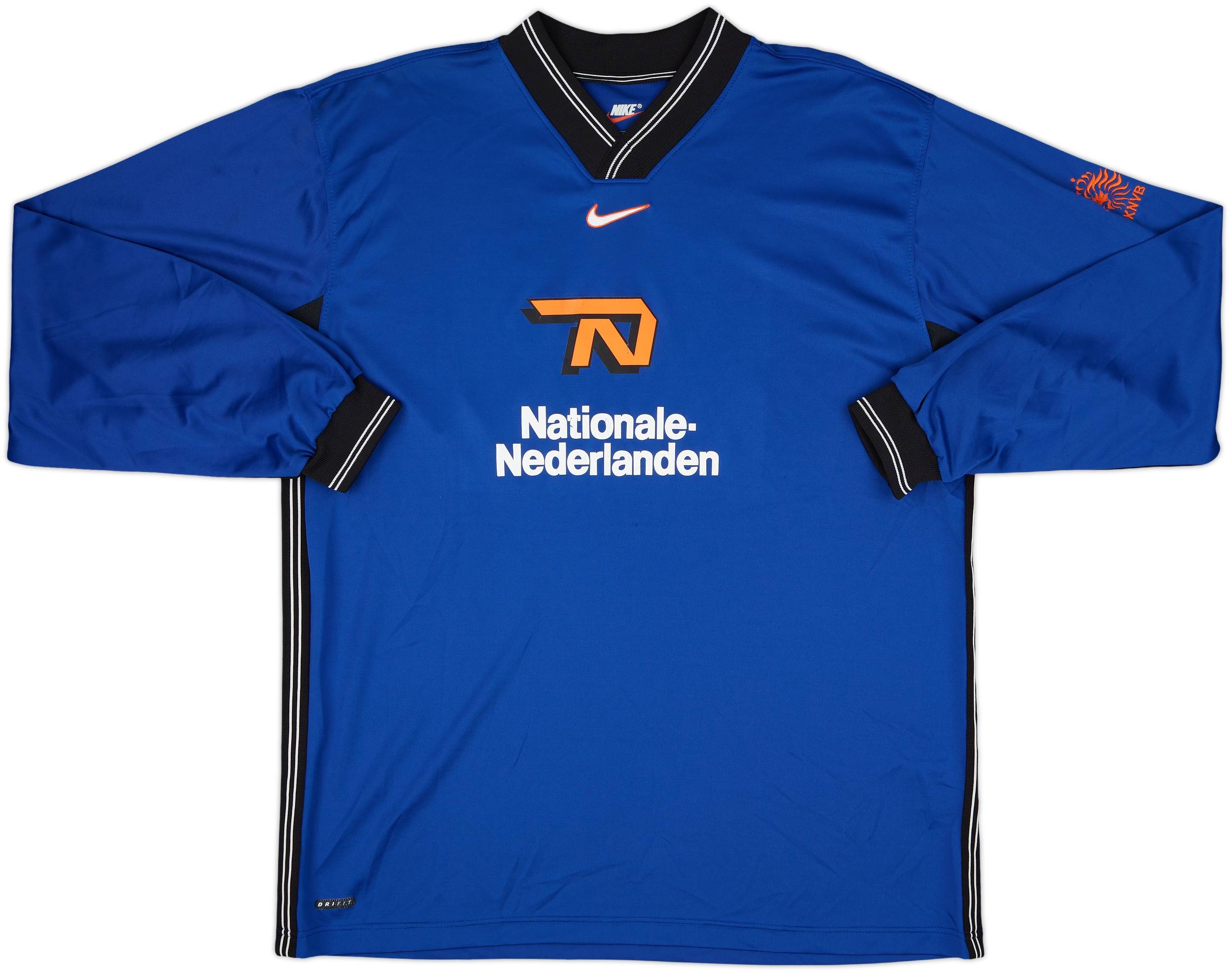 1998-00 Netherlands Nike Player Issue Training L/S Shirt #11 - 7/10 - (XL)