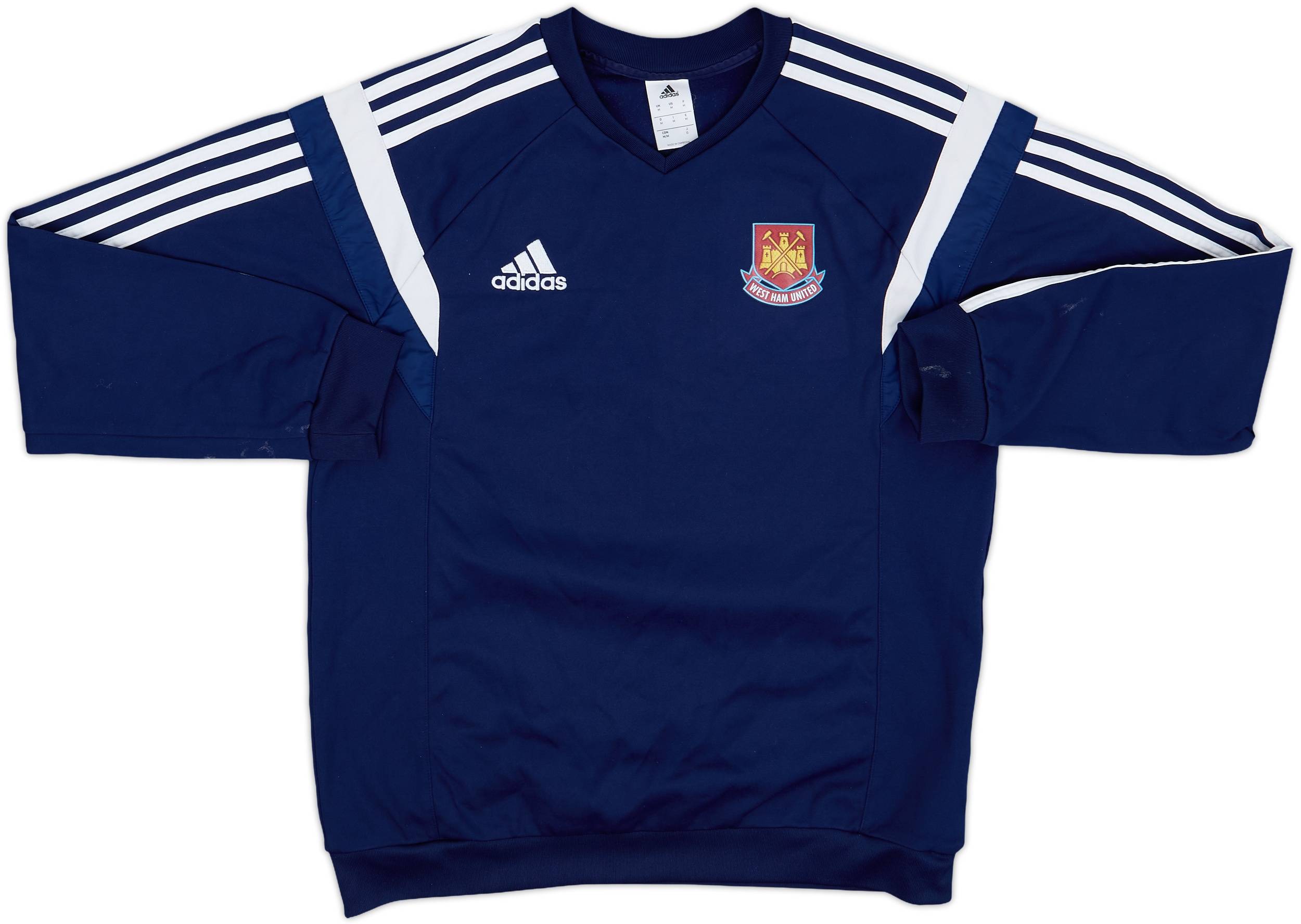 2014-15 West Ham adidas Sweat Top - 8/10 - (M)