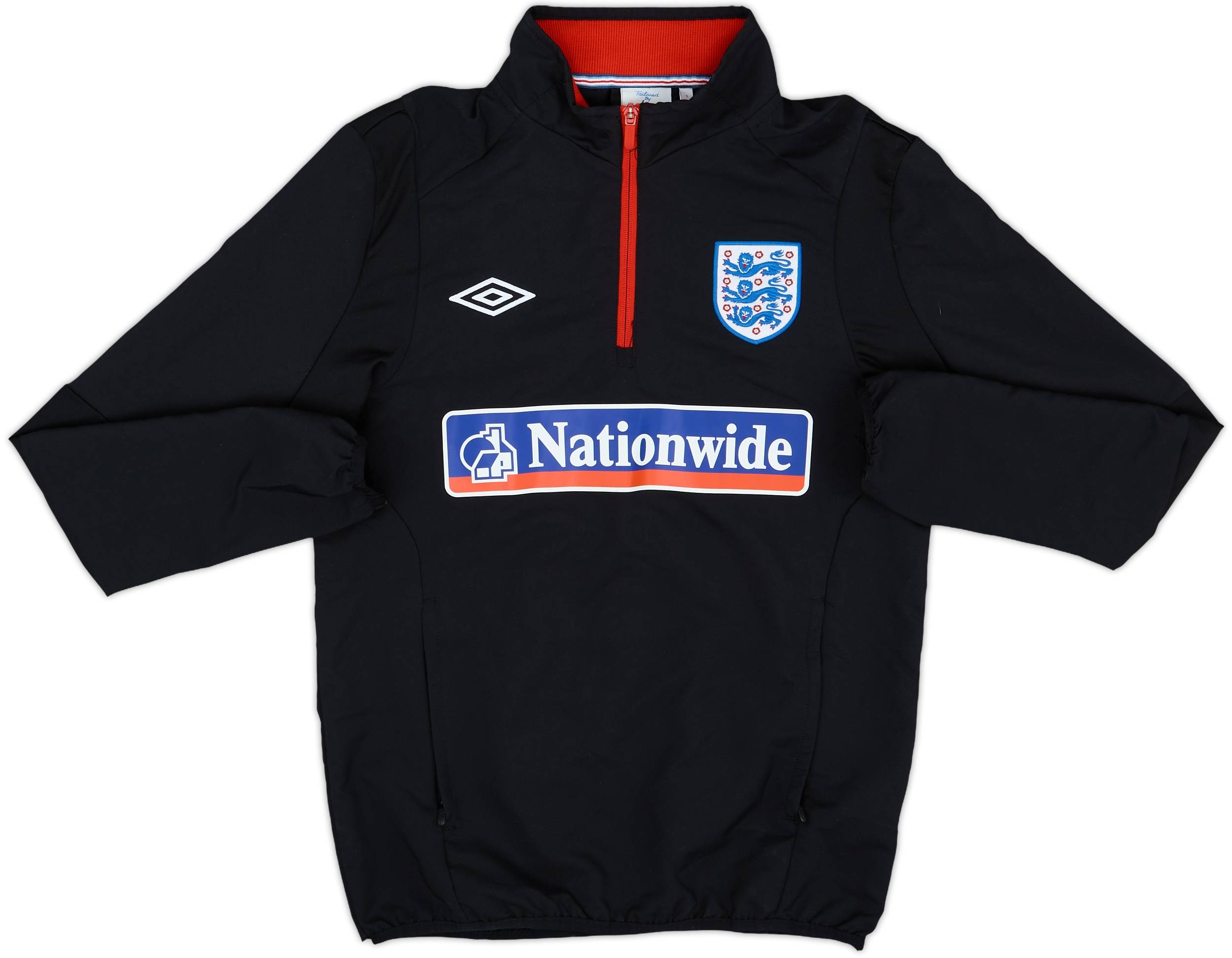 2010-12 England Umbro 1/4 Zip Drill Top - 8/10 - (S)