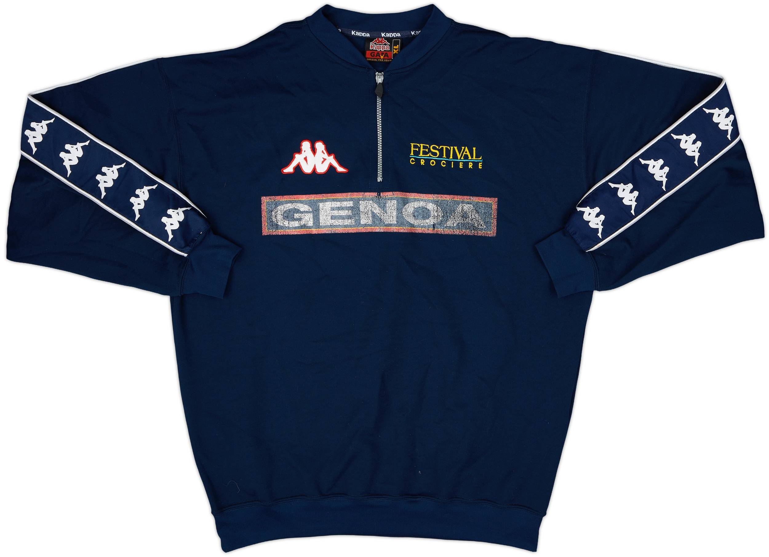 1998-00 Genoa Kappa 1/4 Zip Drill Top - 5/10 - (XL)
