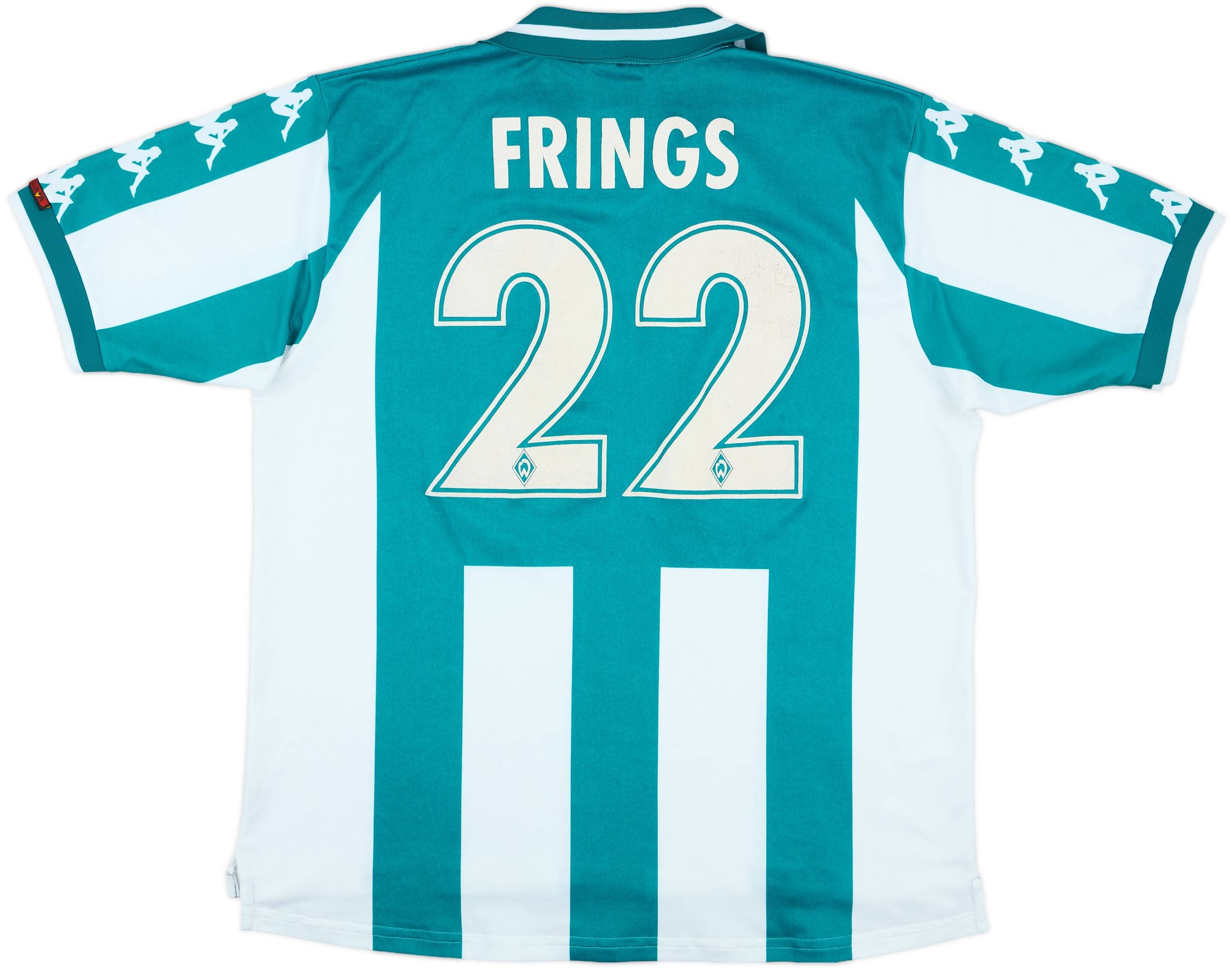 2000-01 Werder Bremen Home Shirt Frings #22 - 7/10 - (XL)