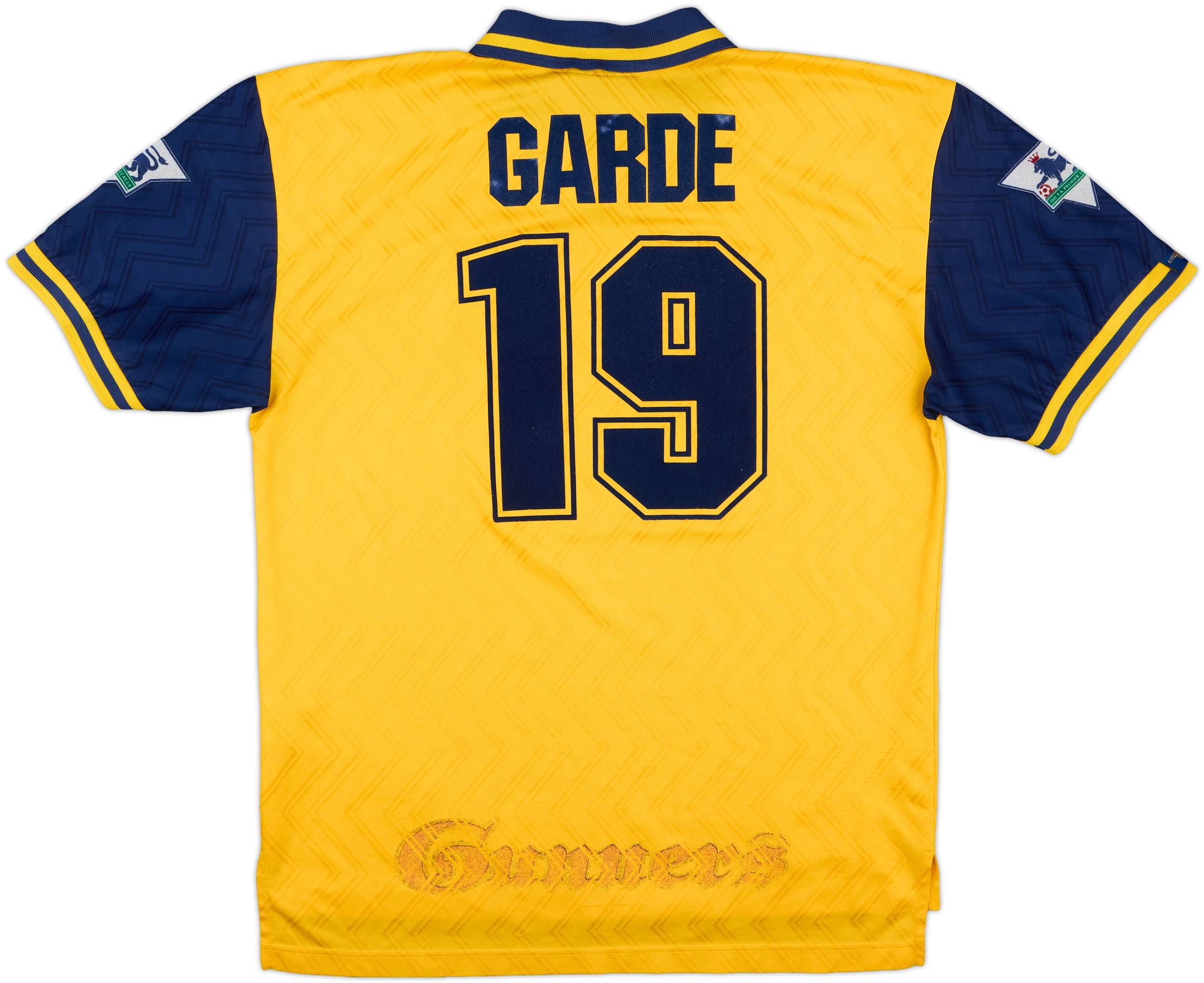 1996-97 Arsenal Away Shirt Garde #19 - 7/10 - (XL)