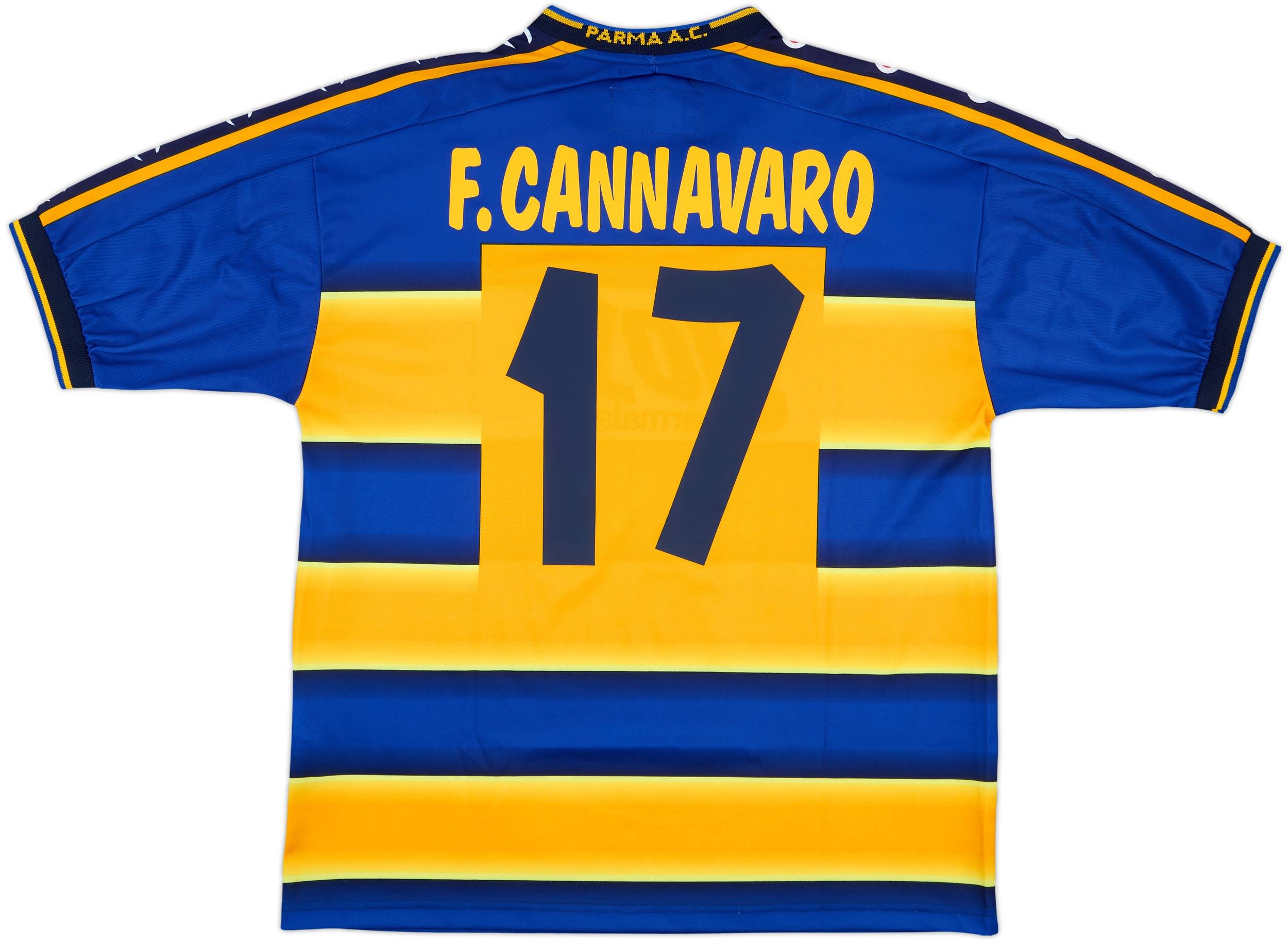 2001-02 Parma Home Shirt F. Cannavaro #17 - 10/10 - (M)