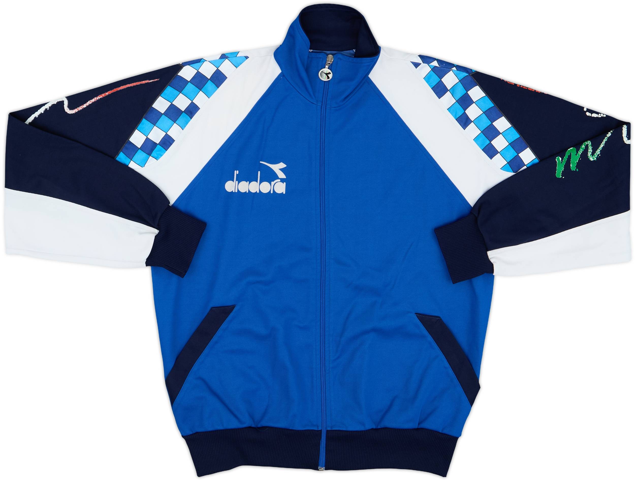 1990 Diadora Template Track Jacket (Italy) - 7/10 - (L)