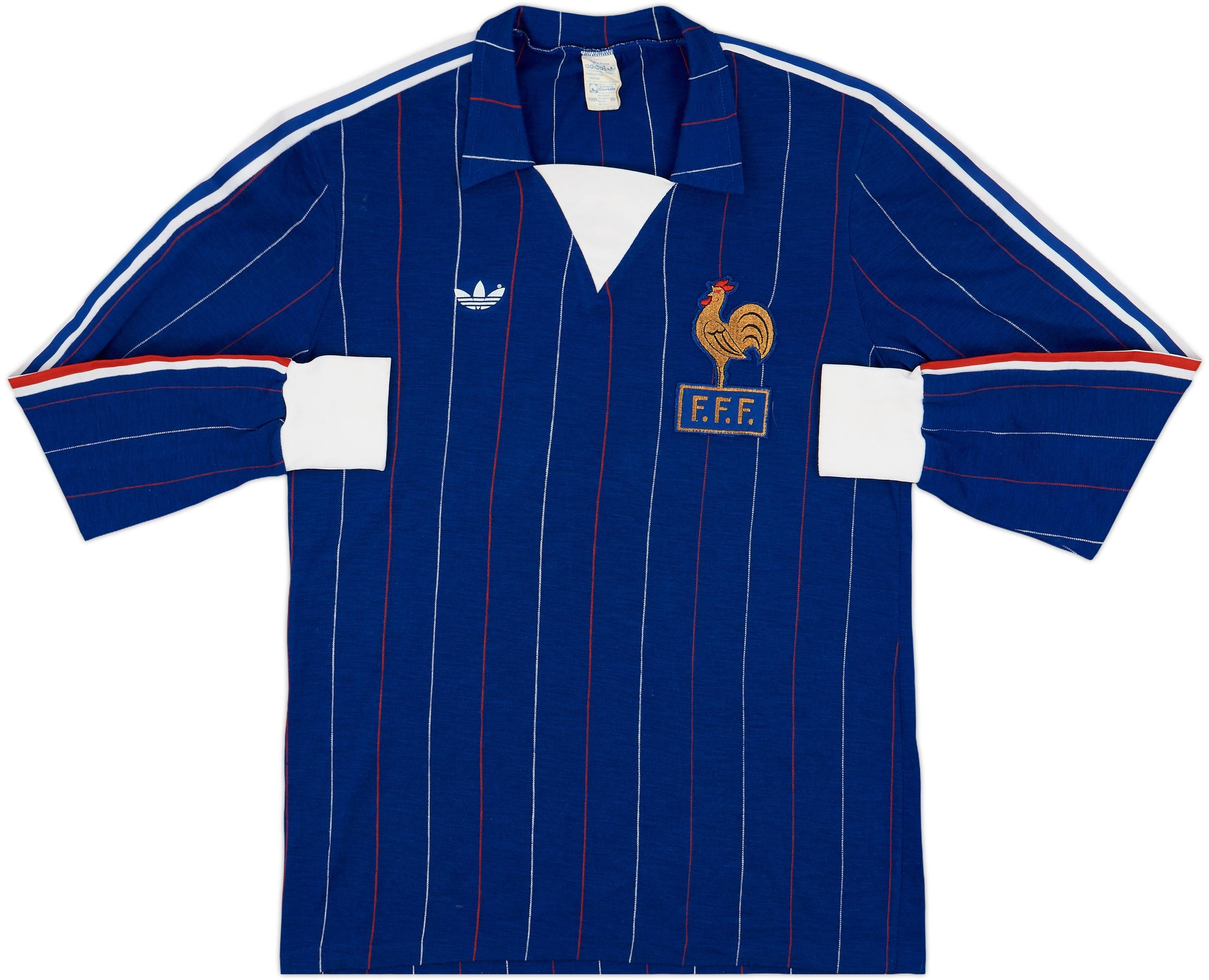 1980-82 France Home L/S Shirt - 8/10 - (L)