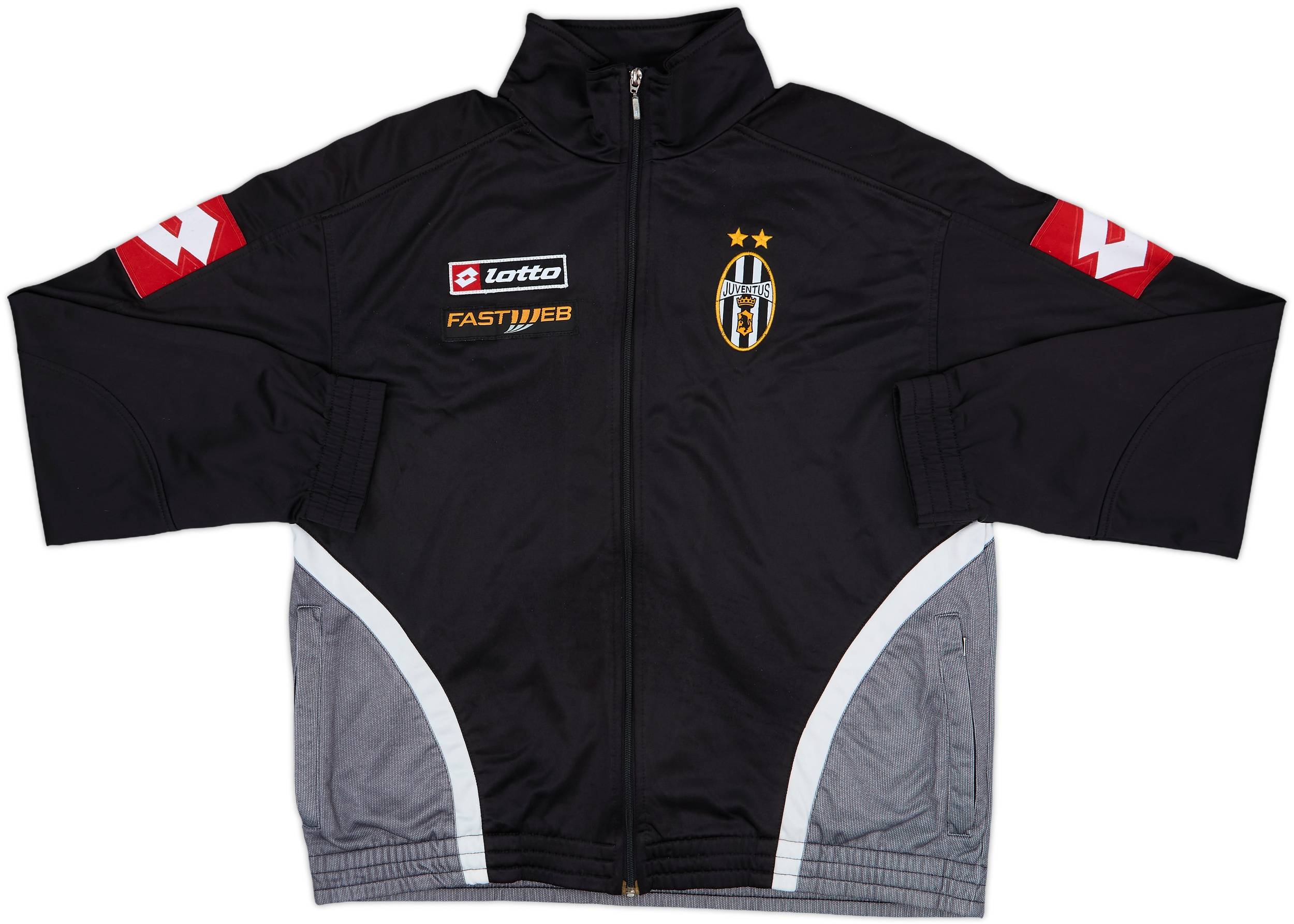 2001-02 Juventus Lotto Track Jacket - 8/10 - (L)