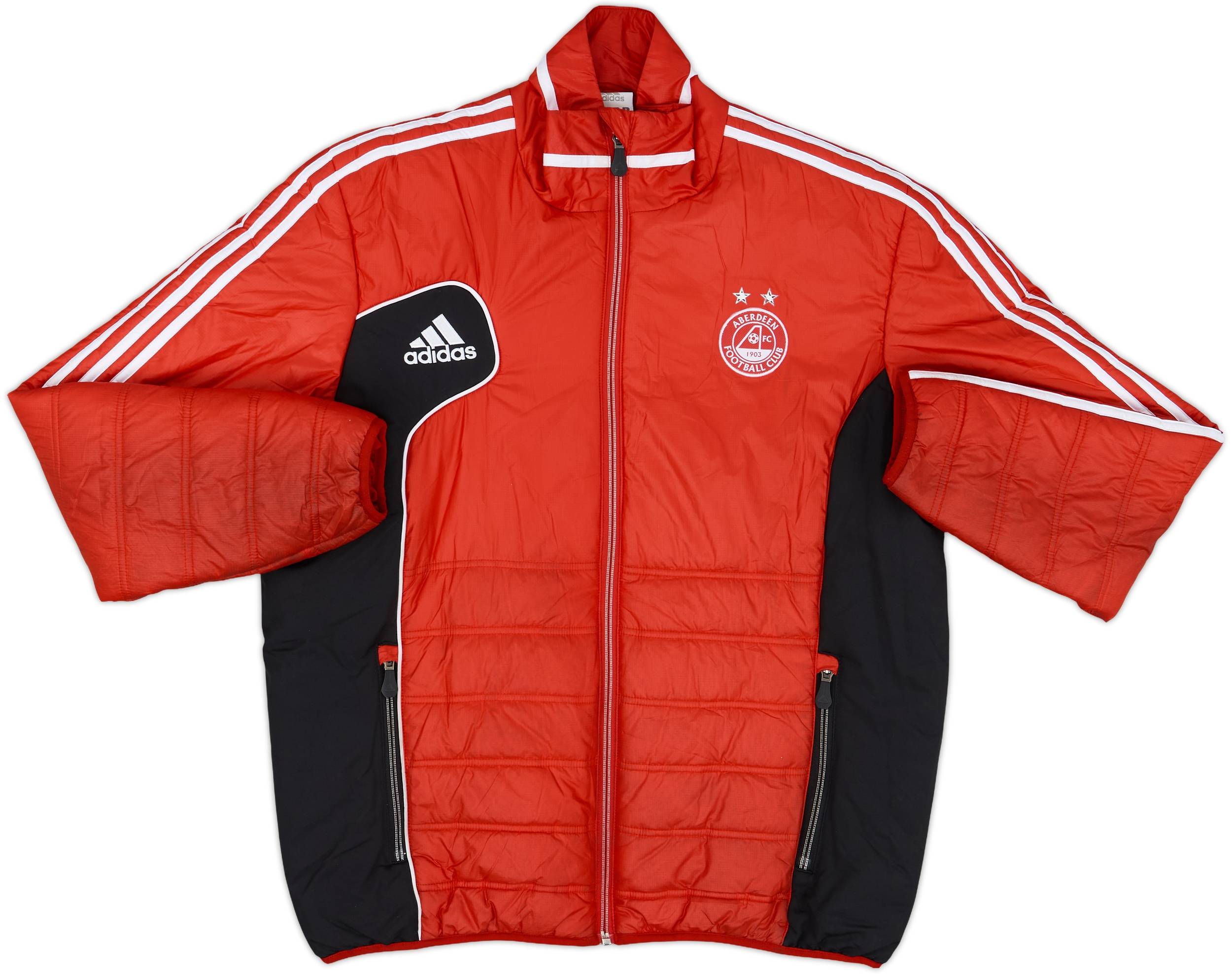 2012-13 Aberdeen adidas Padded Bench Coat - 8/10 - (M)