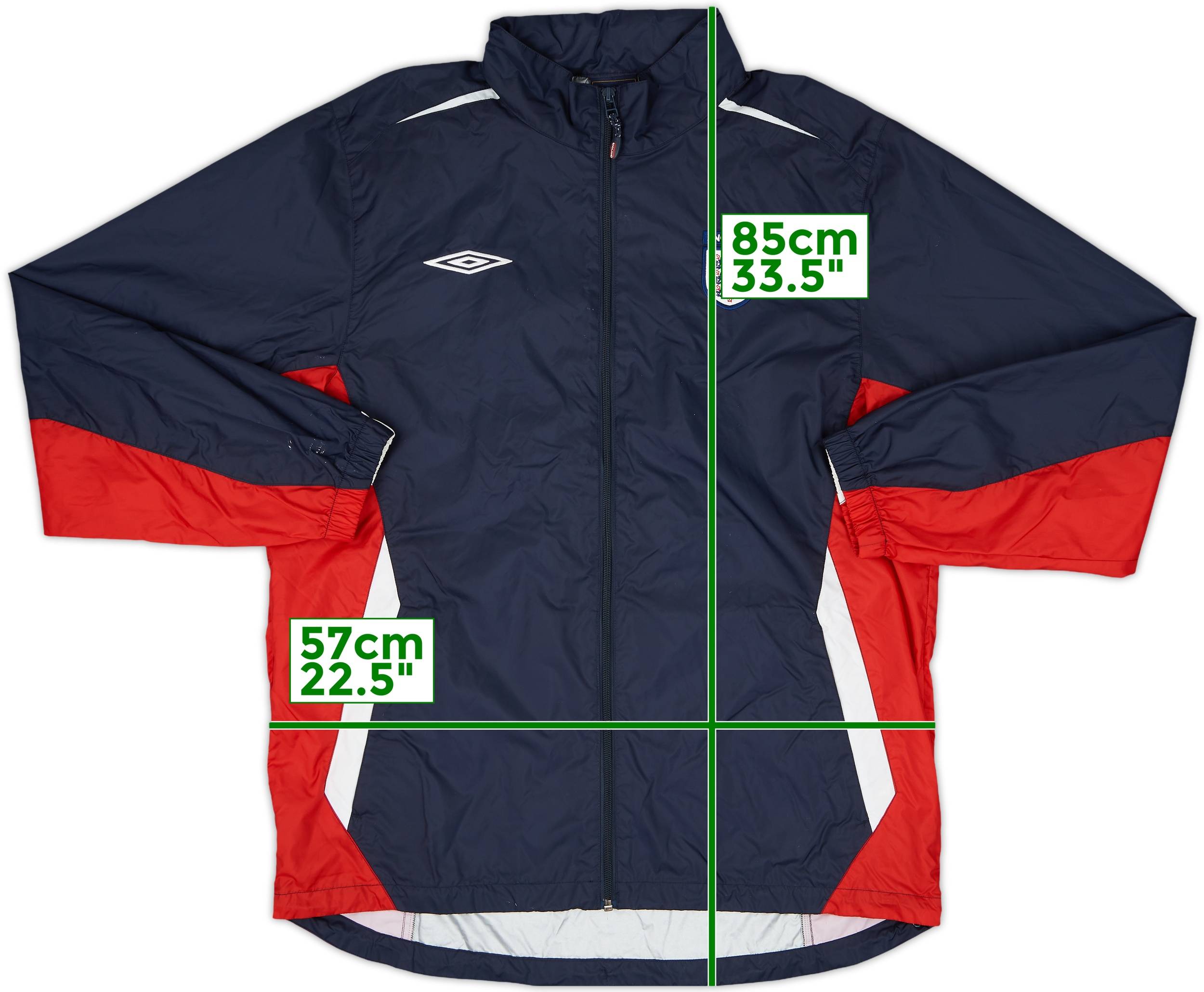 UMBRO nylon anorak jacket england イングランド 2000-02 England Umbro Hooded Rain Jacket - 5/10 - (L)