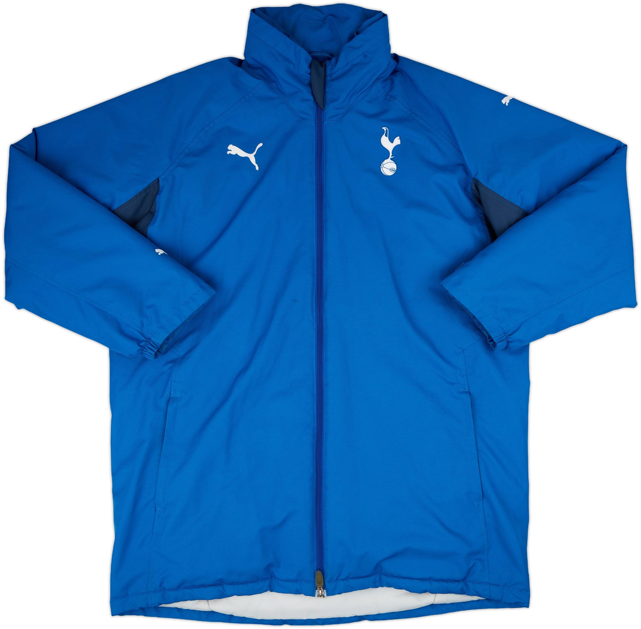 2008-09 Tottenham Puma Hooded Padded Bench Coat - 8/10 - (L)