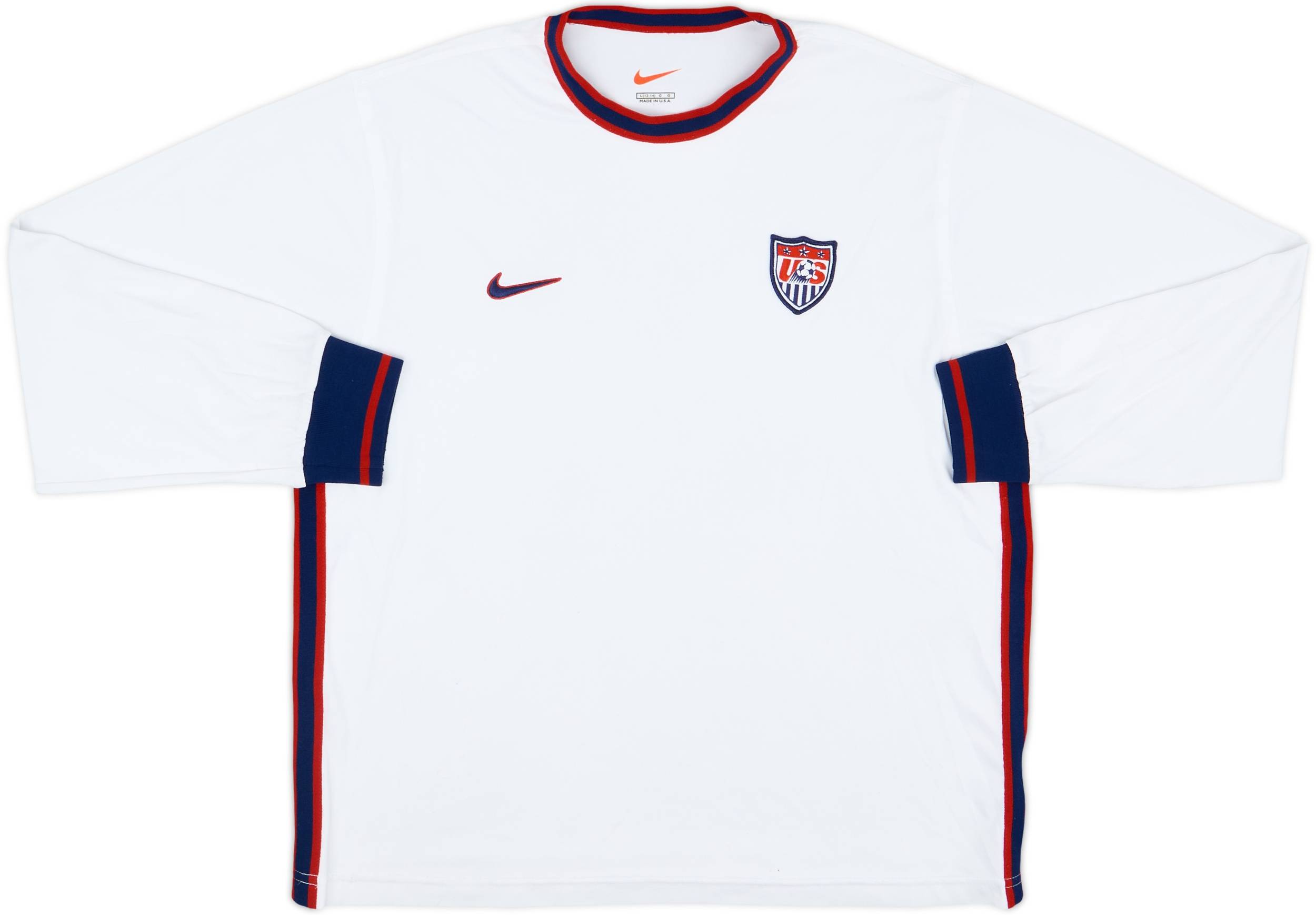 1999-00 USA Women's Nike Training L/S Shirt - 7/10 - (Women's L)