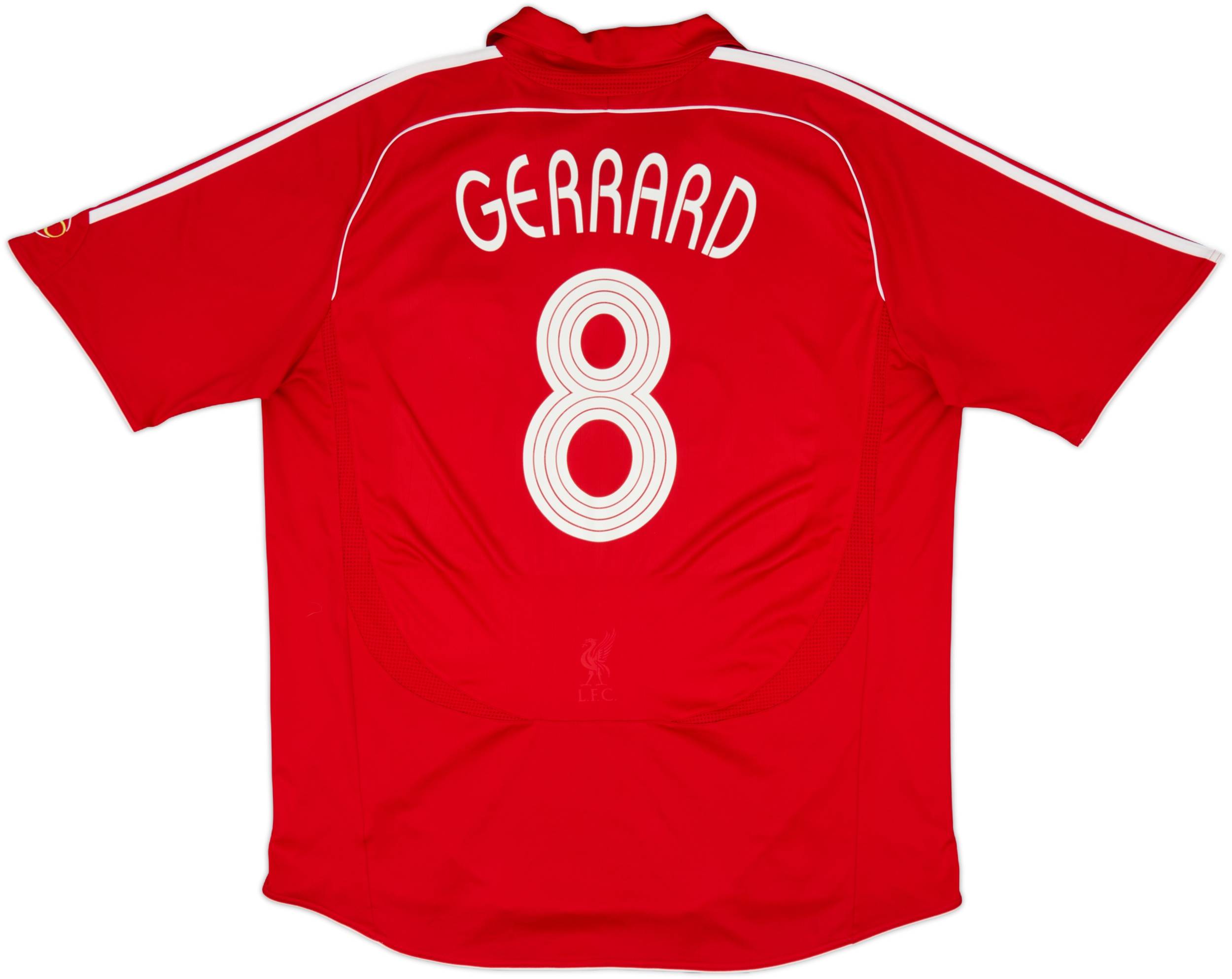 2006-08 Liverpool Home Shirt Gerrard #8 - 5/10 - (XXL)