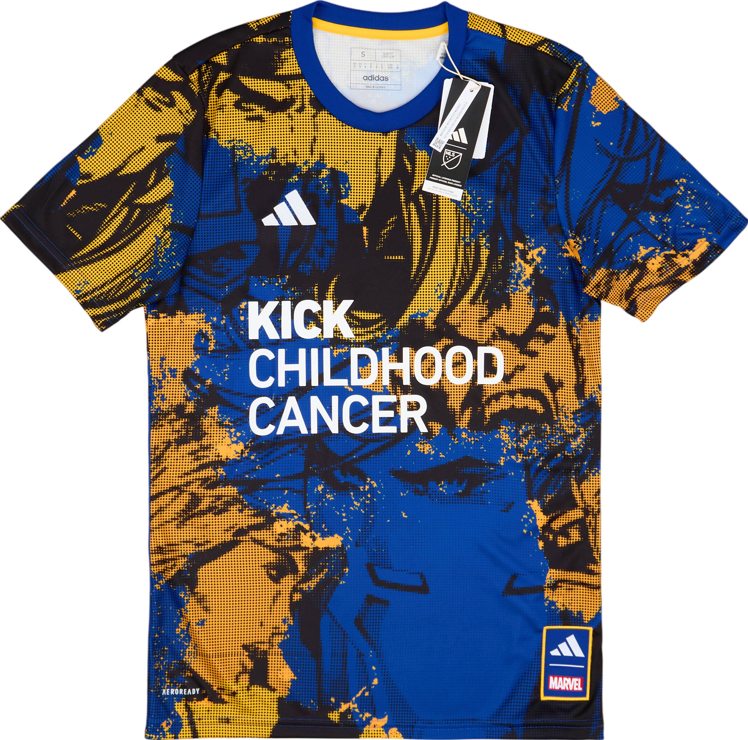 2023 MLS adidas x Marvel Kick Childhood Cancer Pre-Match Shirt (S)