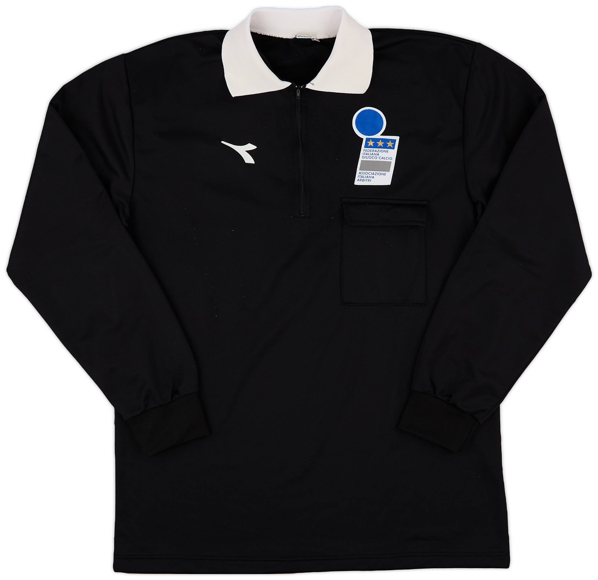 1990s Italy FIGC Diadora Referee L/S Shirt - 9/10 - (XL)