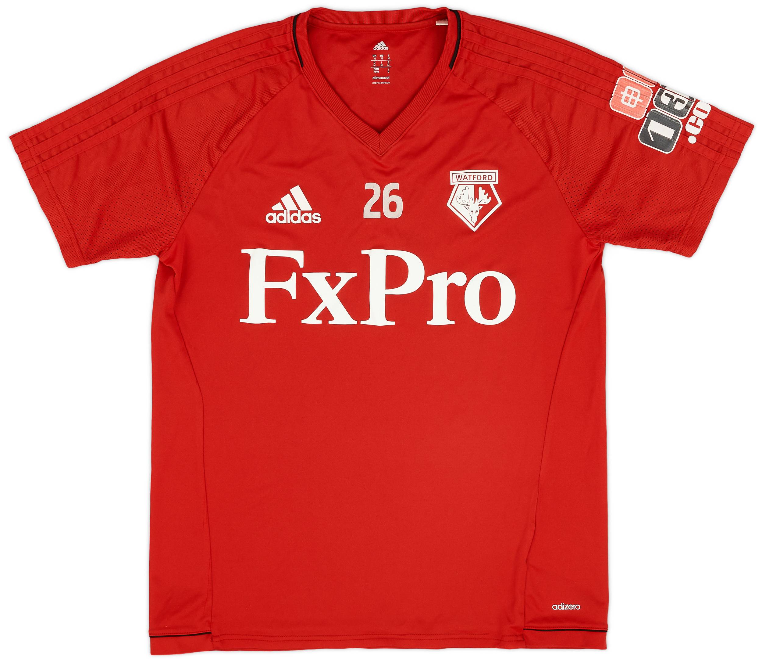 2017-18 Watford Player Issue adidas Training Shirt #26 - 7/10 - (M)