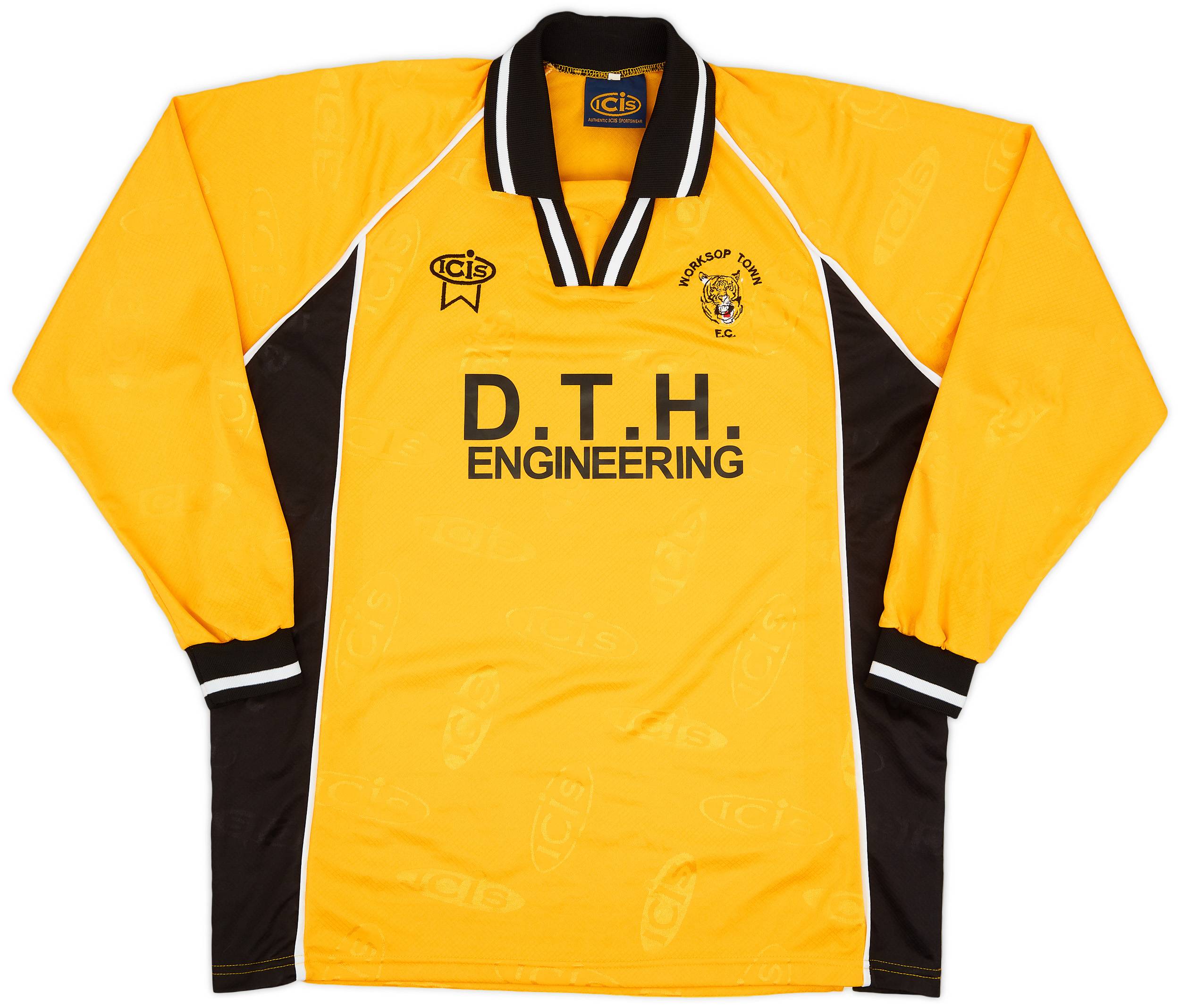 2000-01 Worksop Town Home L/S Shirt - 9/10 - (XL)