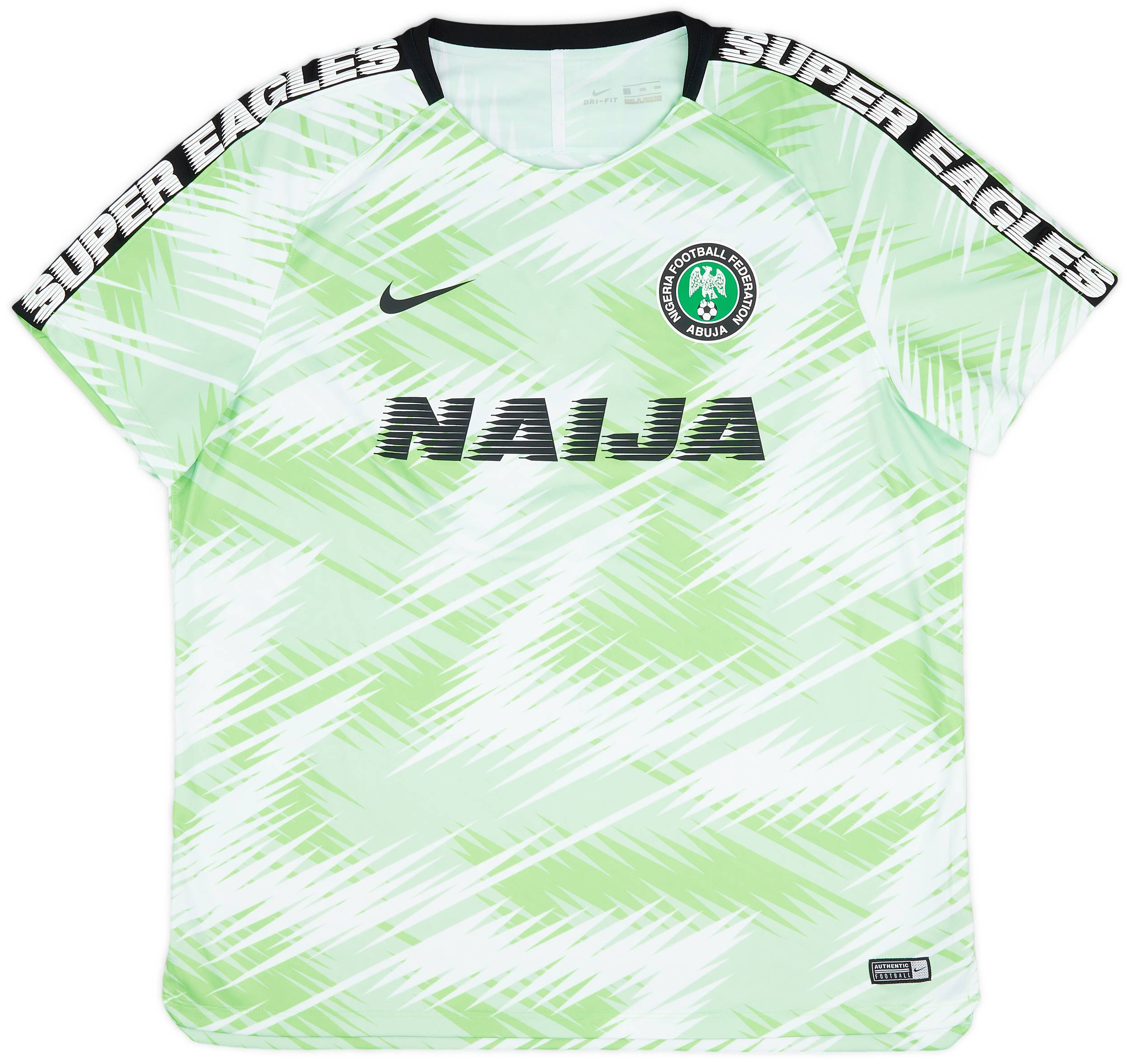 2018 19 Nigeria Nike Training Shirt 10 10 XXL