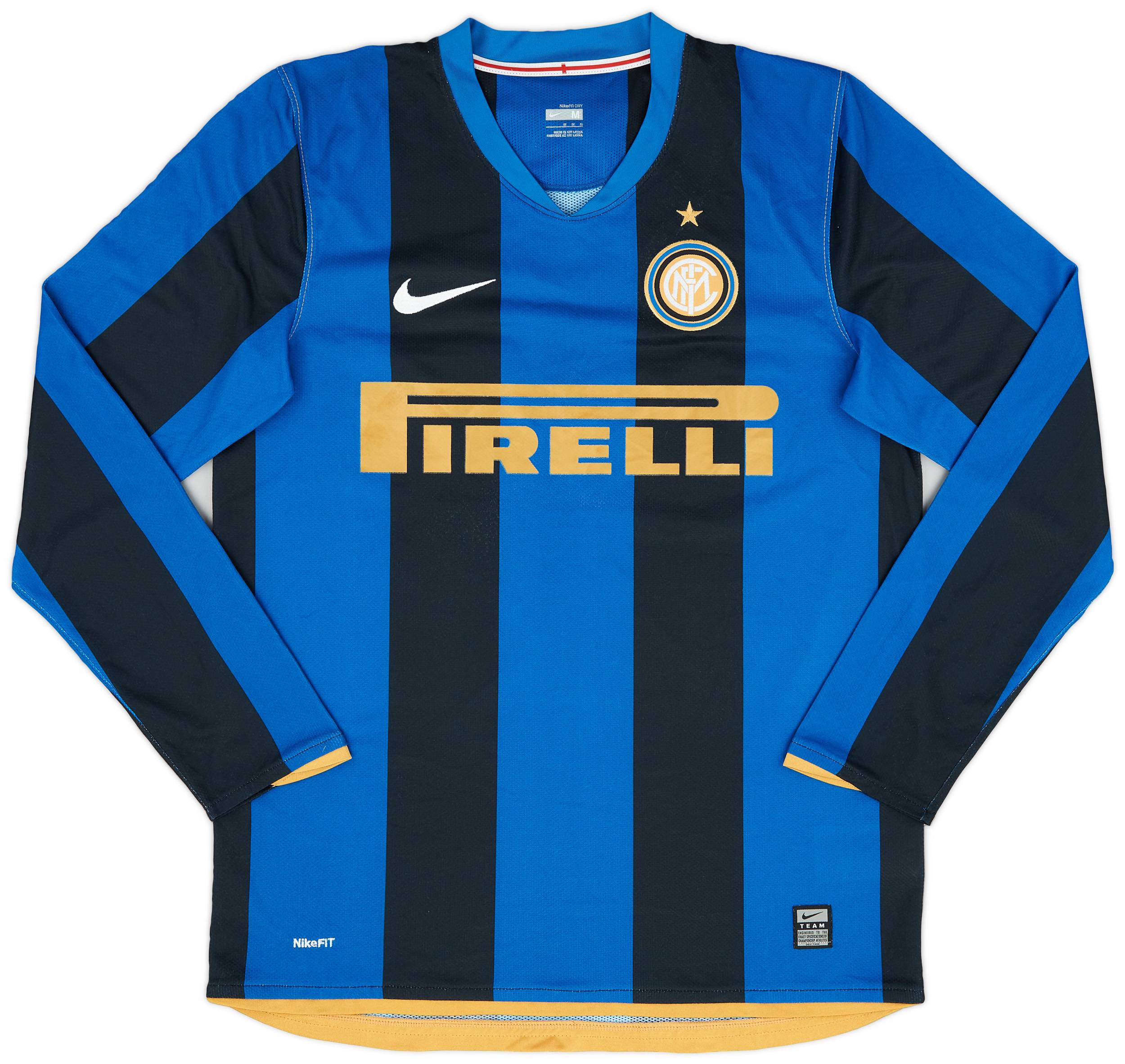 2008 09 Inter Milan Home L S Shirt 9 10 M