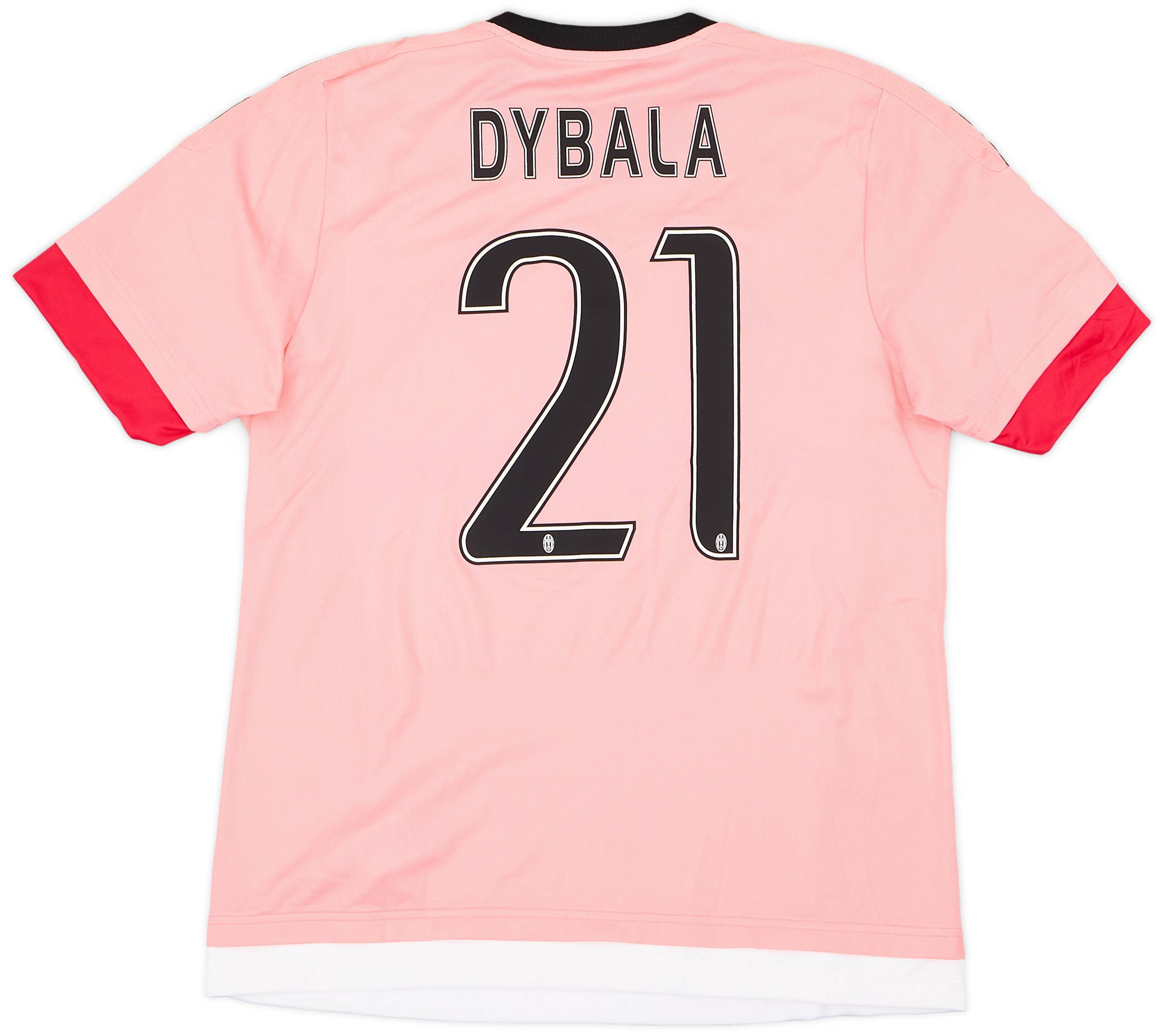 2015 16 Juventus Away Shirt Dybala 21 8 10 L