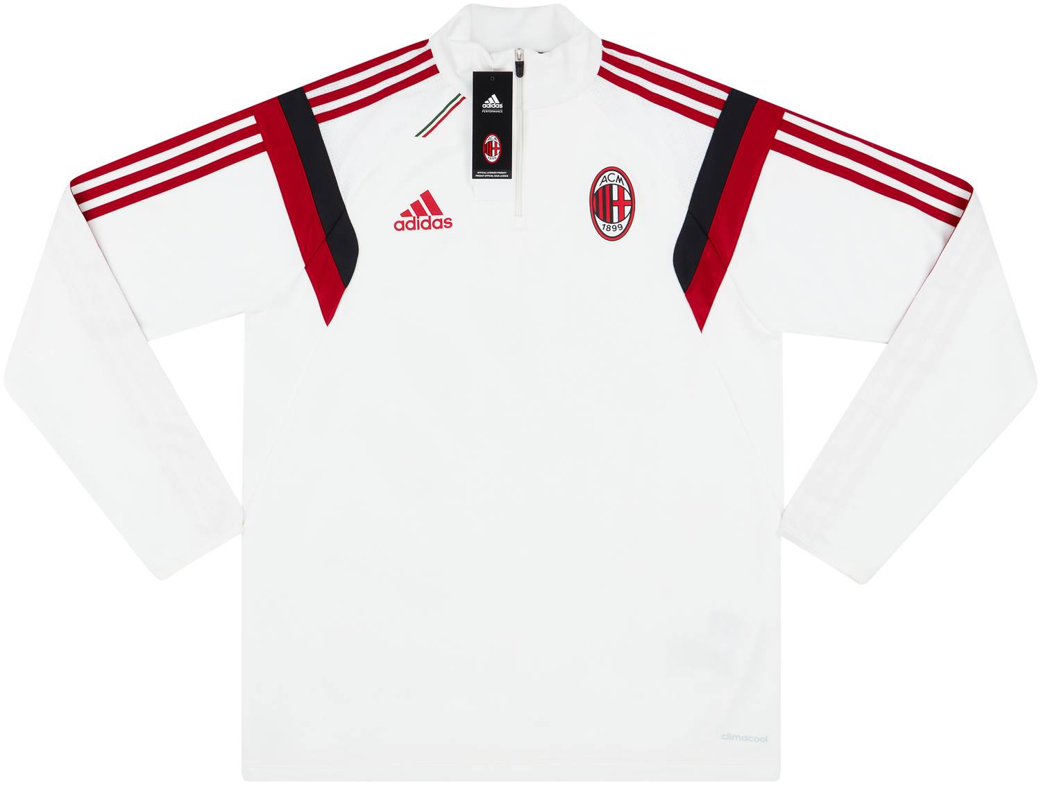 2014-15 AC Milan adidas 1/2 Zip Training Top (XS)