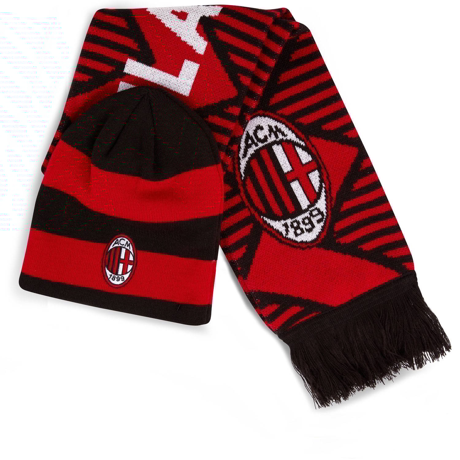 2018-19 AC Milan Puma Supporters' Scarf/Beanie Set