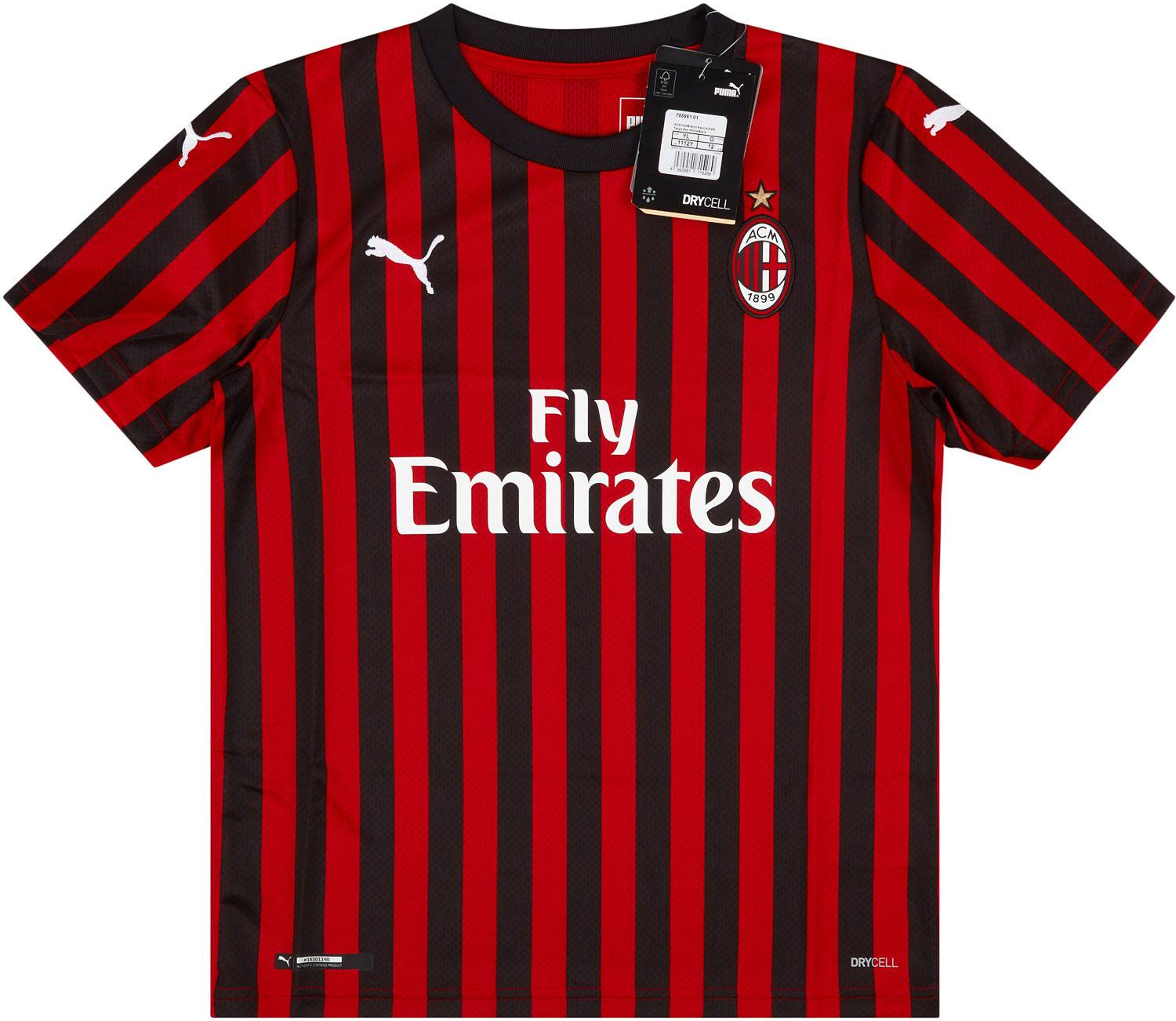 2019-20 AC Milan Home Shirt (KIDS)