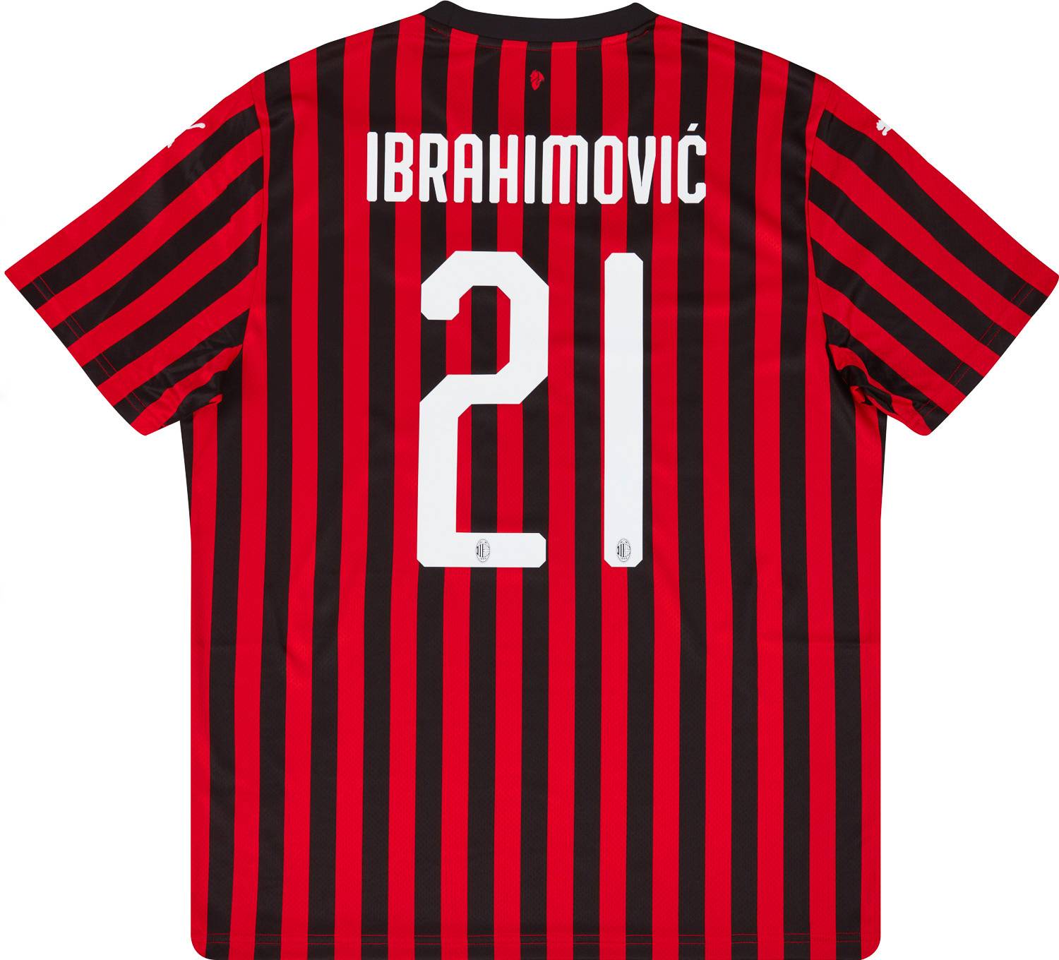 2019-20 AC Milan Home Shirt Ibrahimovic #21