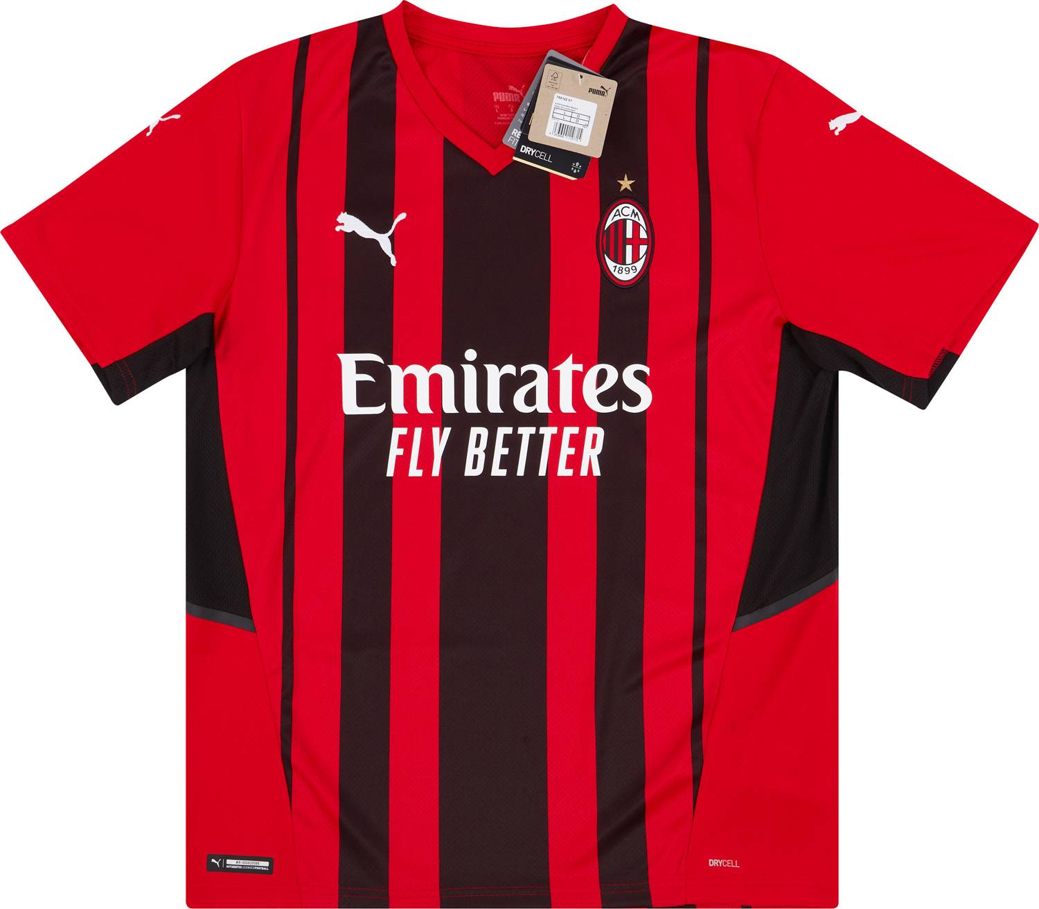 2021-22 AC Milan Home Shirt